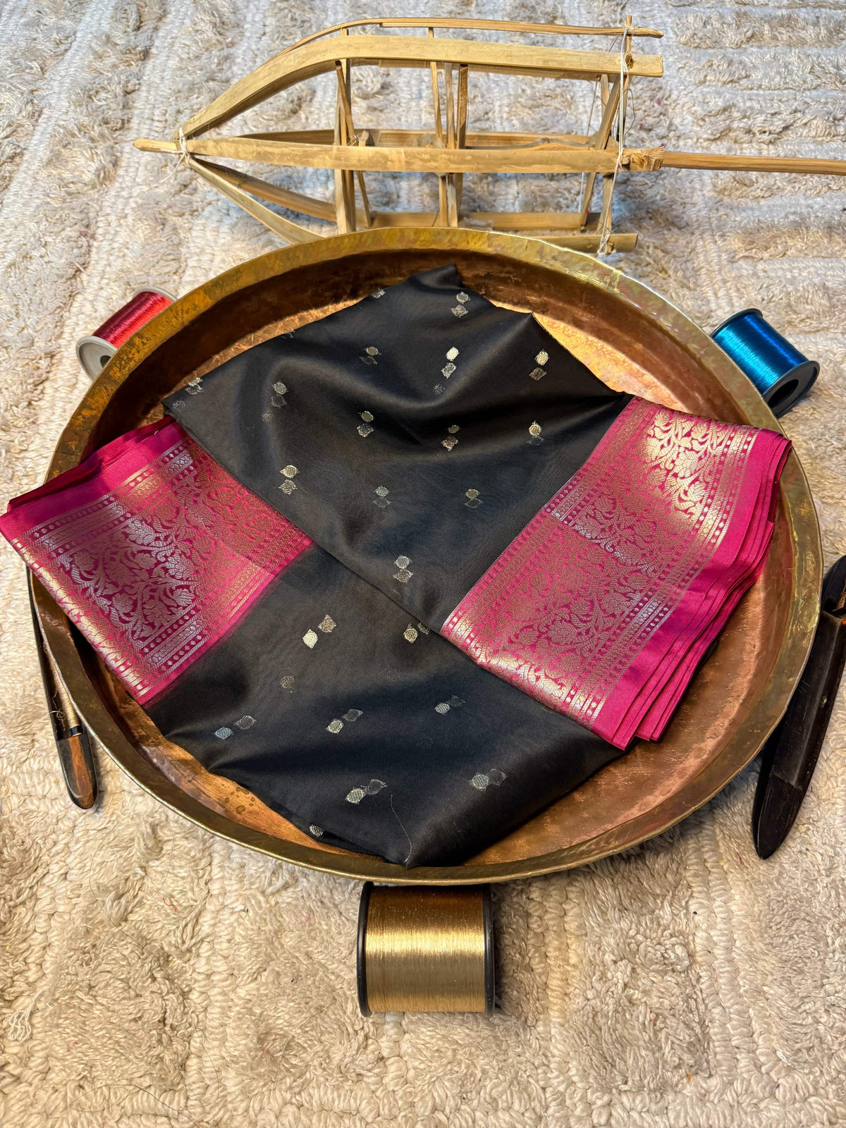 Eccentric zari weave Softsilk Banarasi Saree