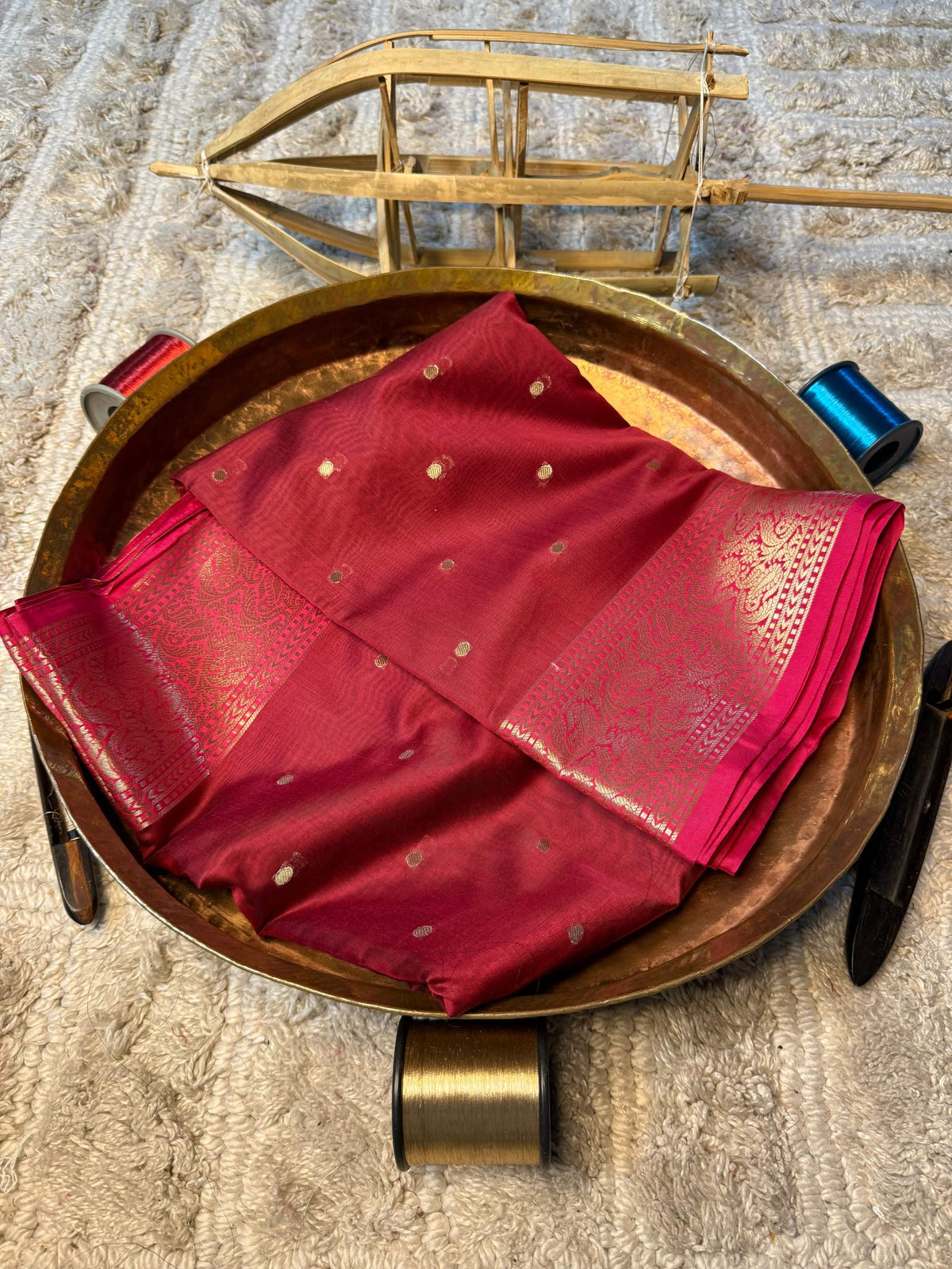 Eccentric zari weave Softsilk Banarasi Saree
