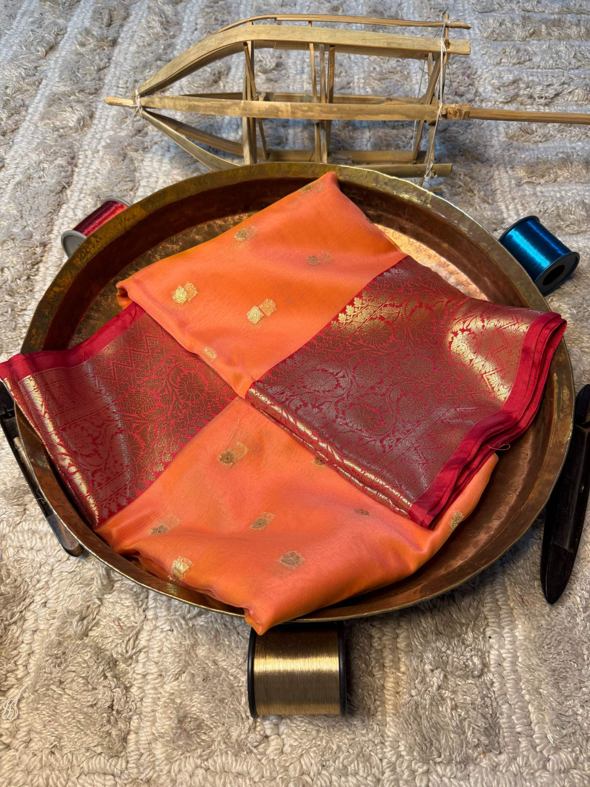 Eccentric zari weave Softsilk Banarasi Saree