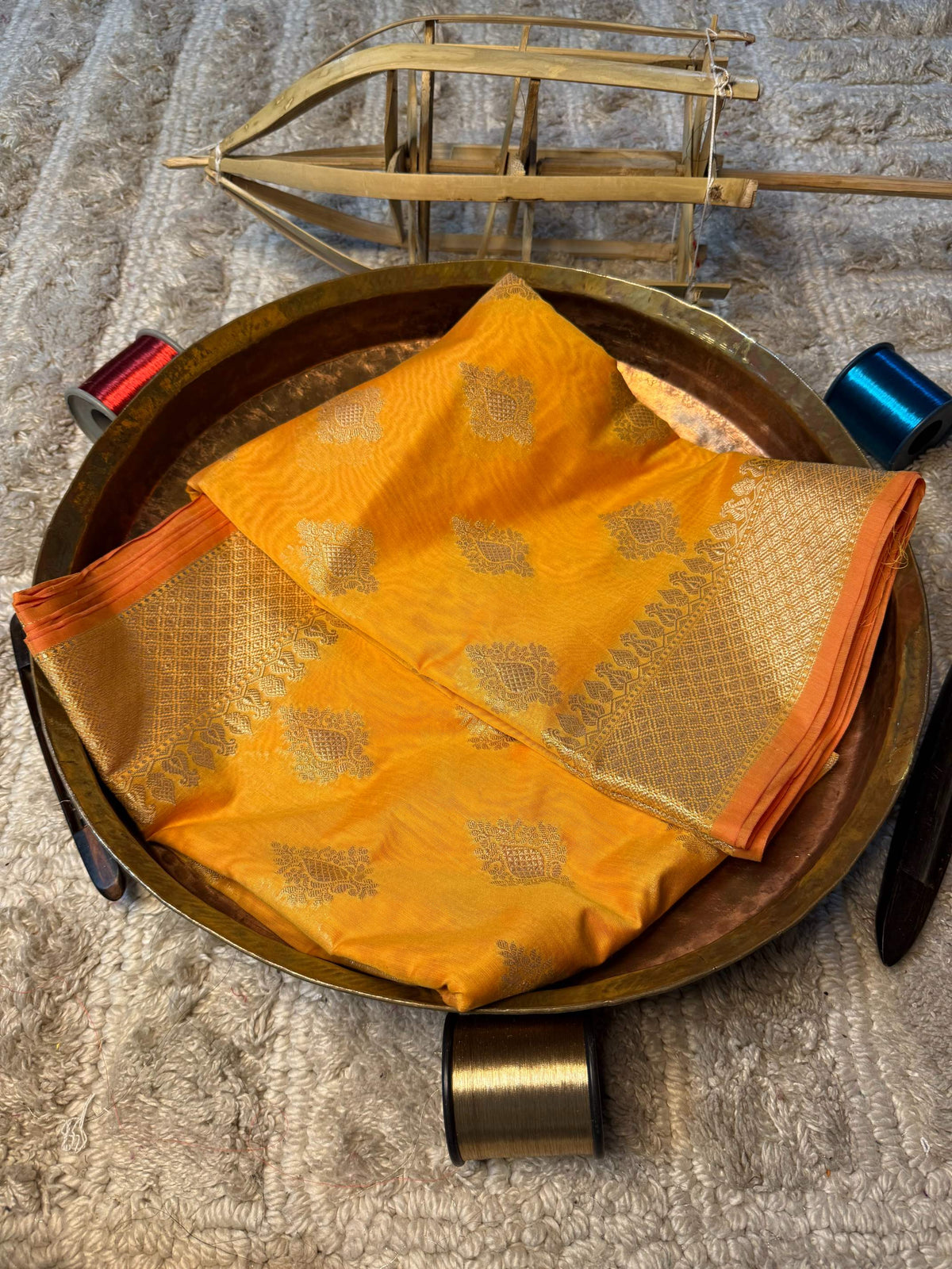 Eccentric zari weave Softsilk Banarasi Saree