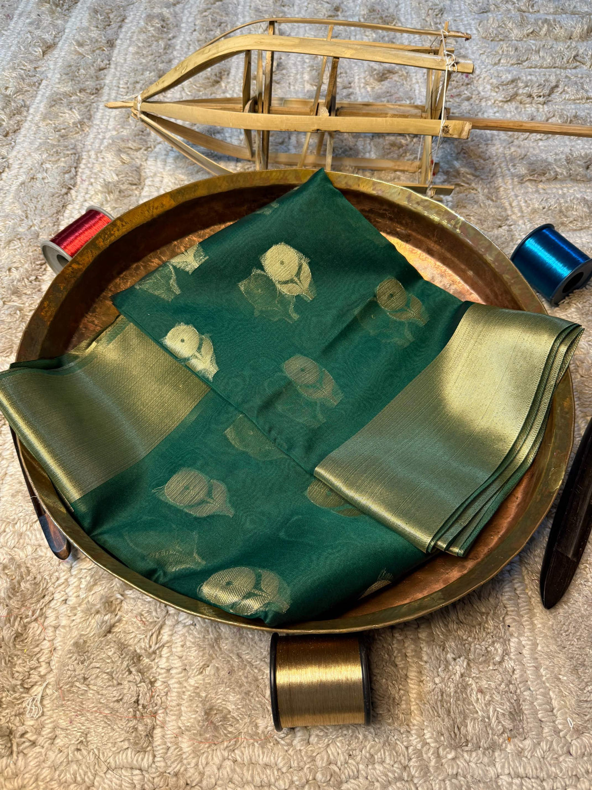 Eccentric zari weave Softsilk Banarasi Saree