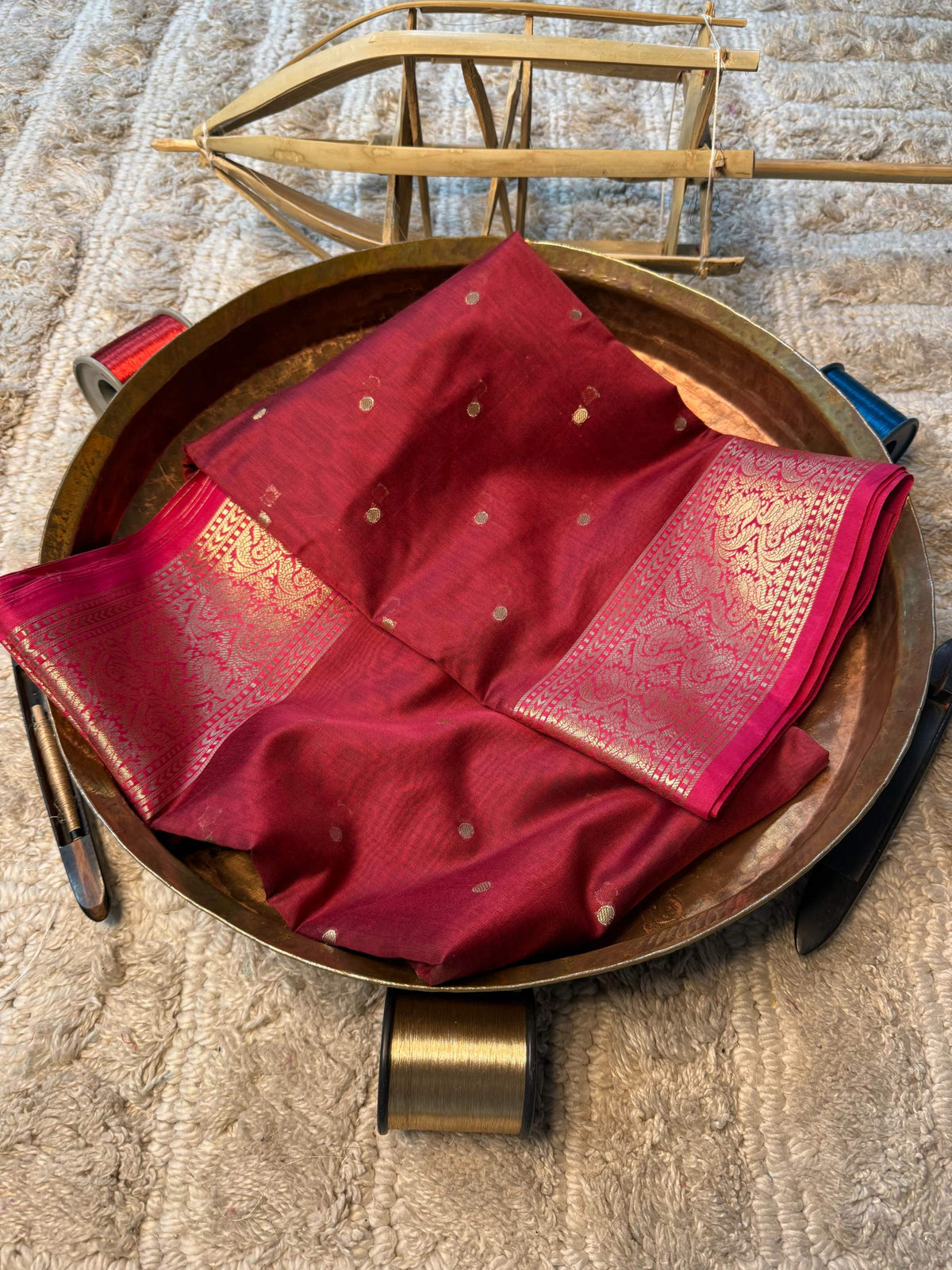 Eccentric zari weave Softsilk Banarasi Saree