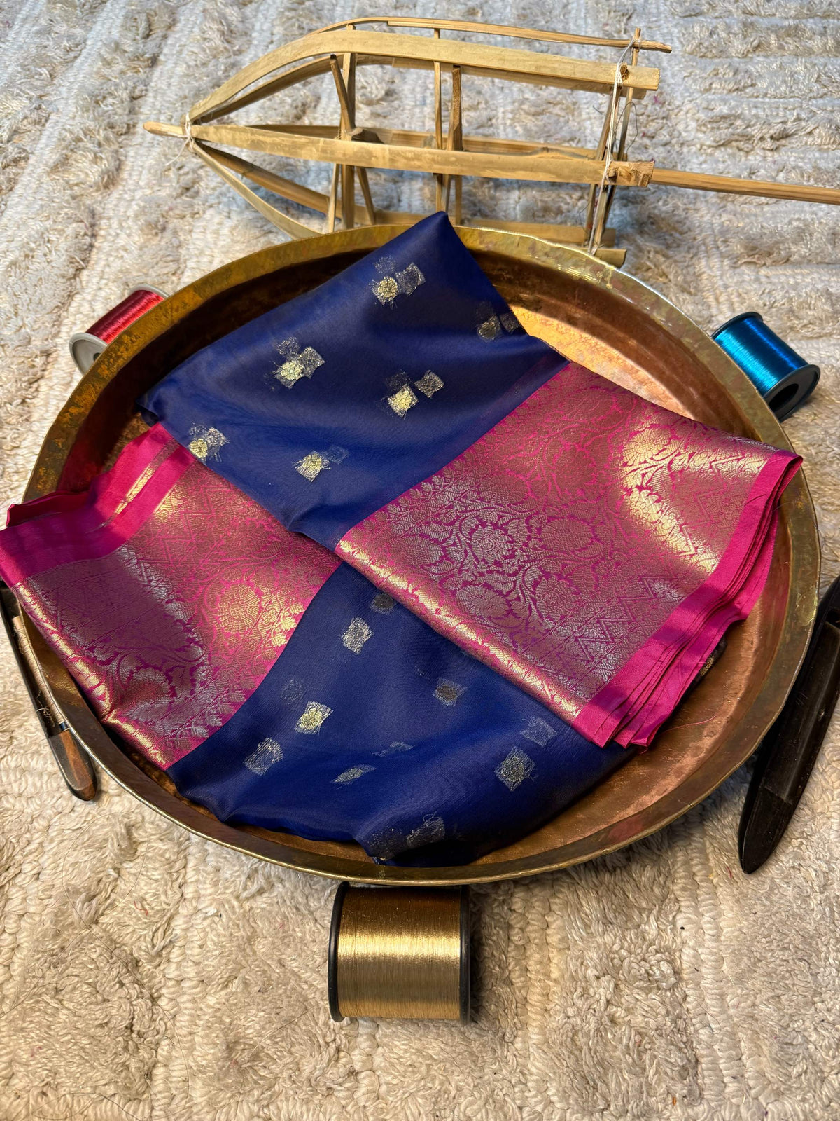 Eccentric zari weave Softsilk Banarasi Saree