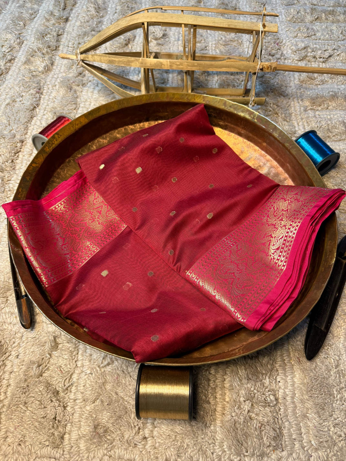 Eccentric zari weave Softsilk Banarasi Saree