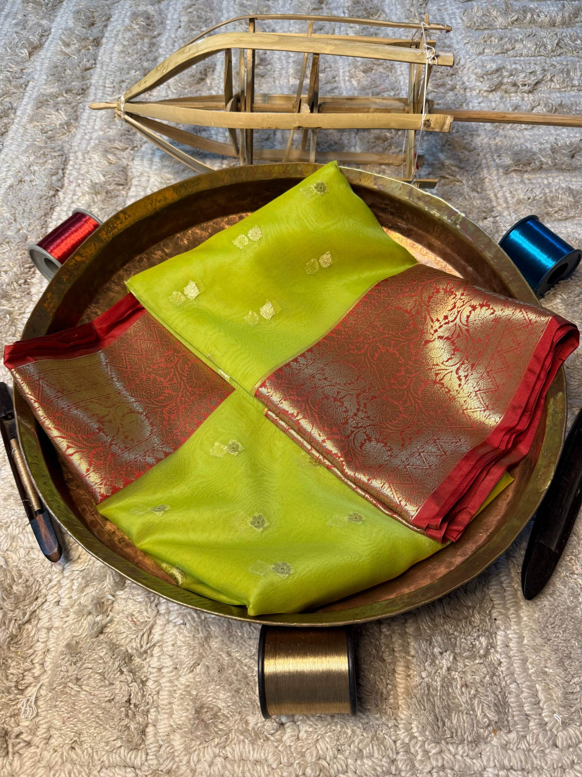 Eccentric zari weave Softsilk Banarasi Saree