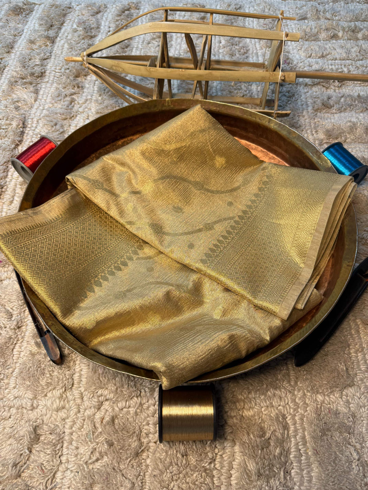 Eccentric zari weave Softsilk Banarasi Saree