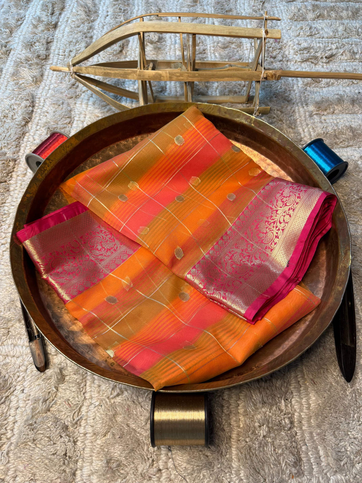 Eccentric zari weave Softsilk Banarasi Saree