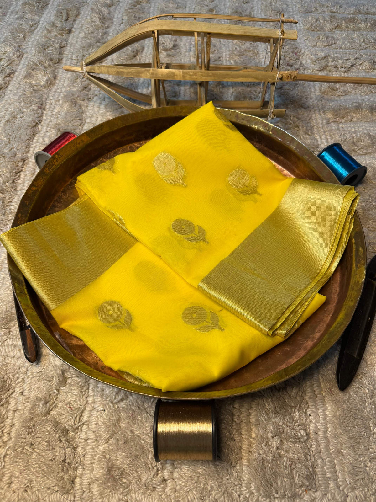 Eccentric zari weave Softsilk Banarasi Saree