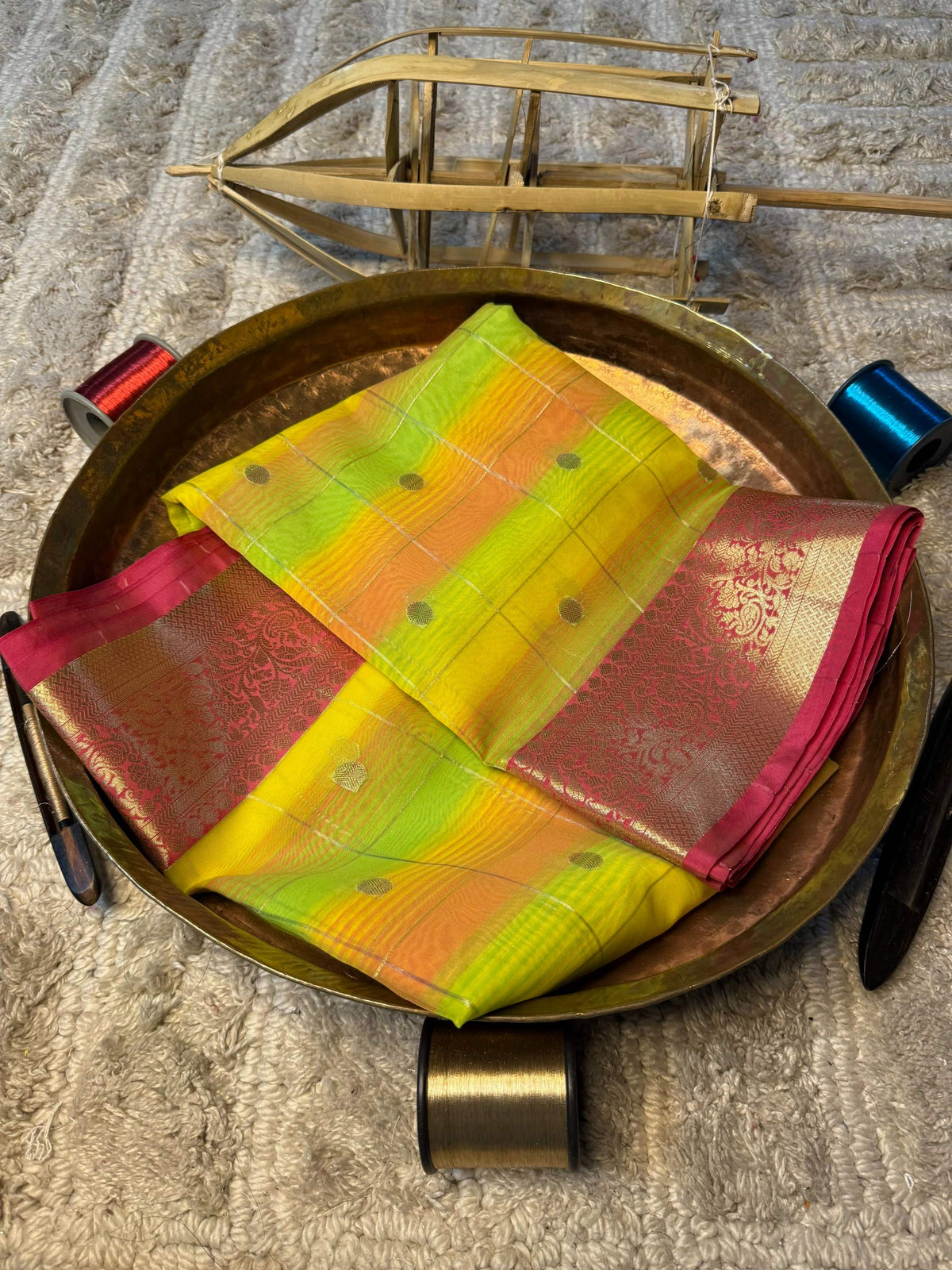 Eccentric zari weave Softsilk Banarasi Saree