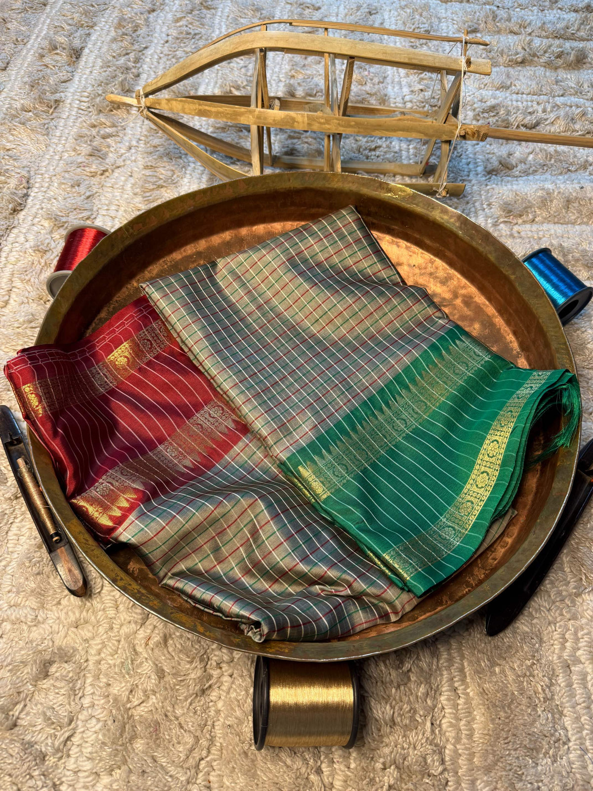 Eccentric zari weave Softsilk Banarasi Saree