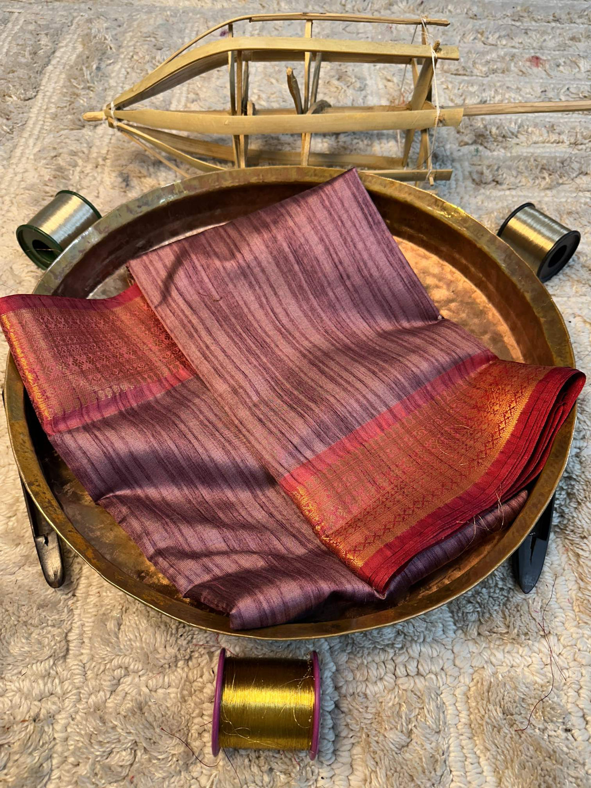 Soft Cotton Silk Rtique Zari Banarasi Saree