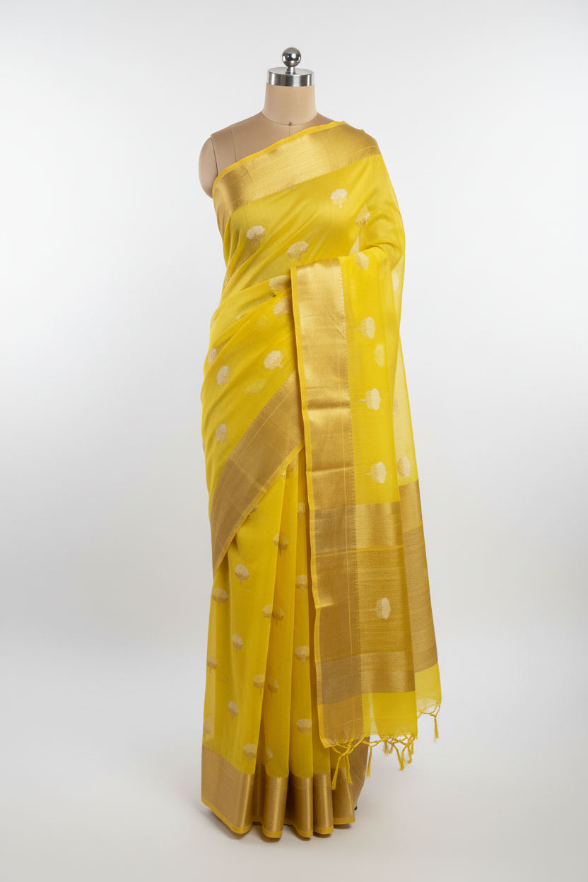 Katrina Kaif Inspired Linen Cotton Silk Saree
