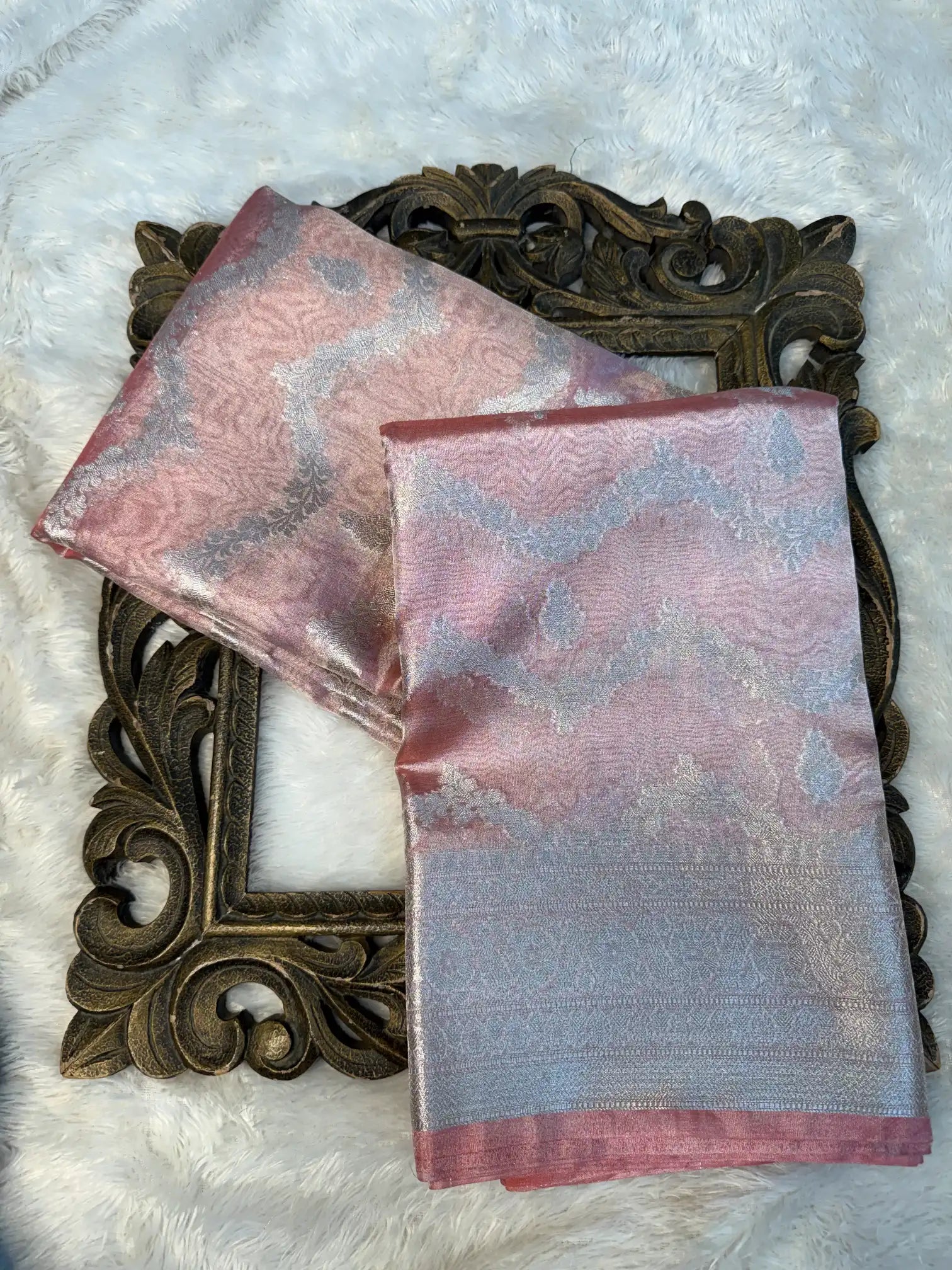 Contemporary Weave Kora Tissue Silk Banarasi Saree