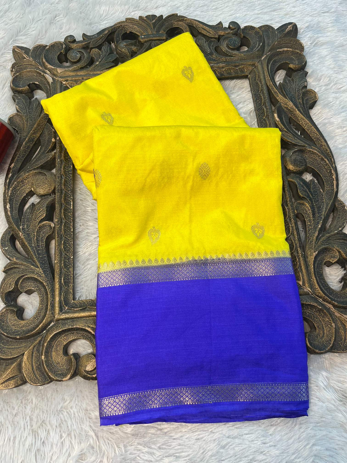 Soft Cotton Silk Rtique Zari Banarasi Saree