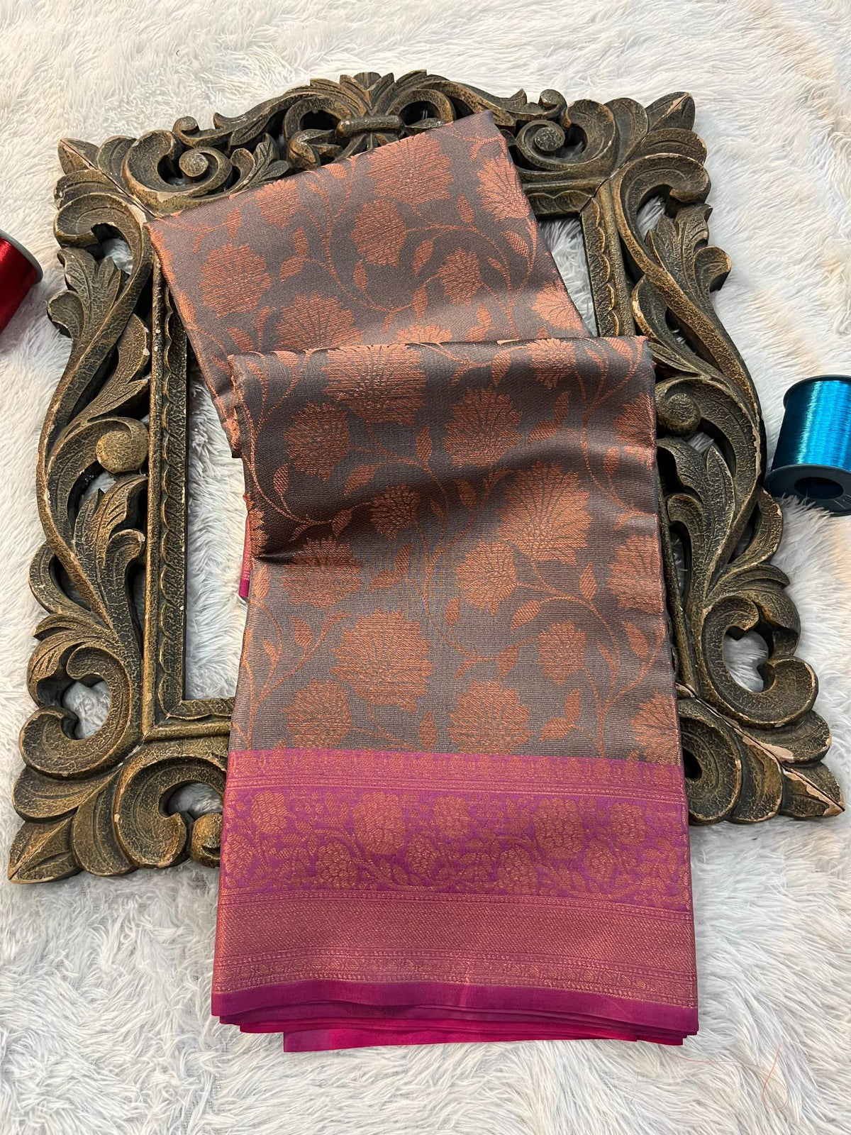 Eccentric zari weave Softsilk Banarasi saree