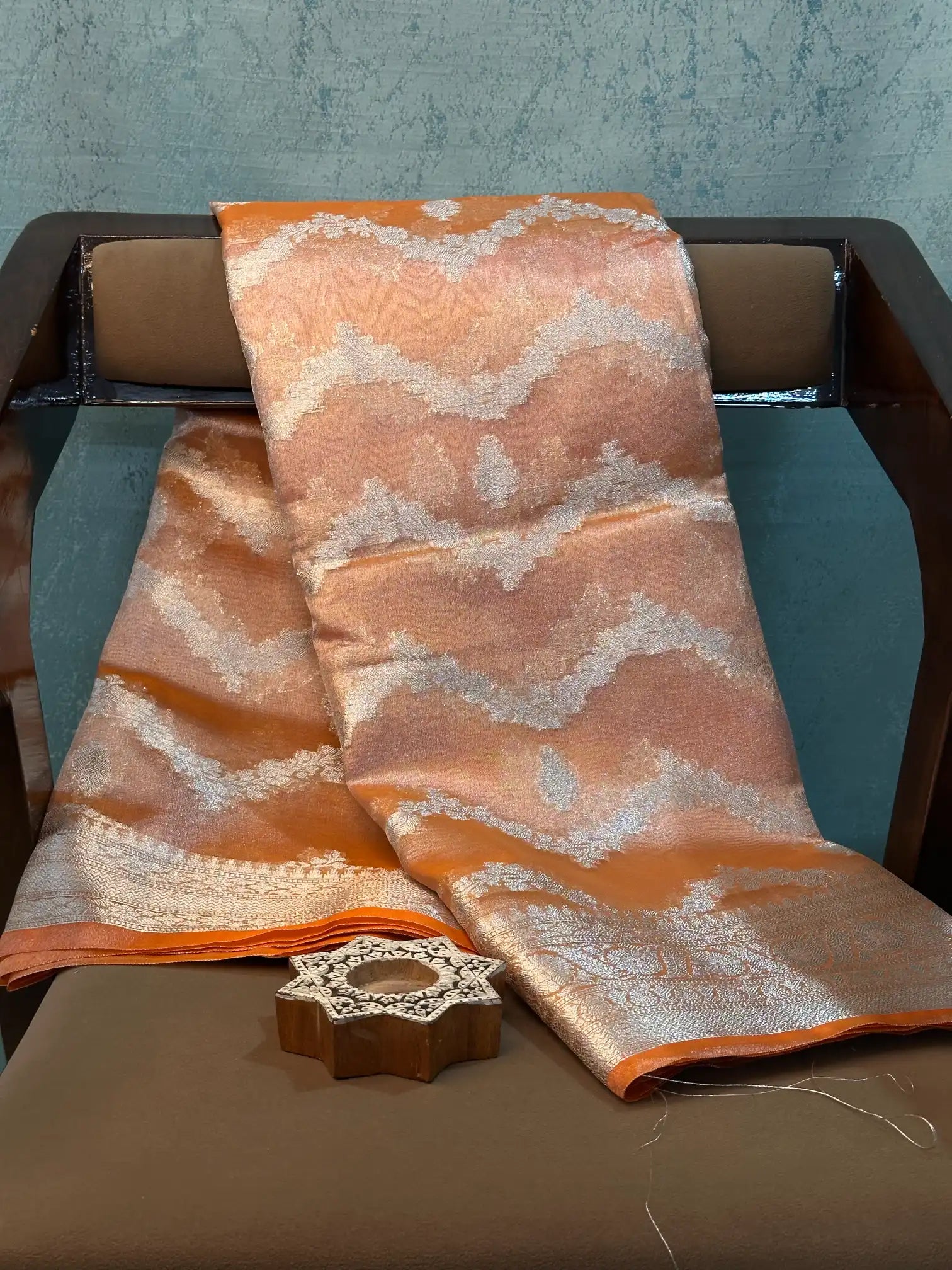 Contemporary Weave Kora Tissue silk Banarasi Saree