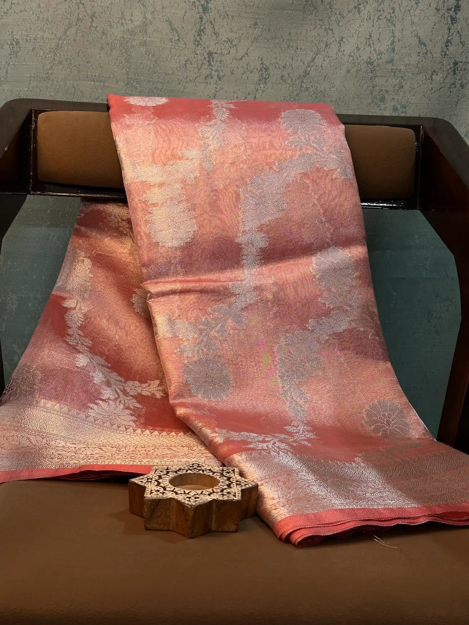 Contemporary Weave Kora Tissue silk Banarasi Saree