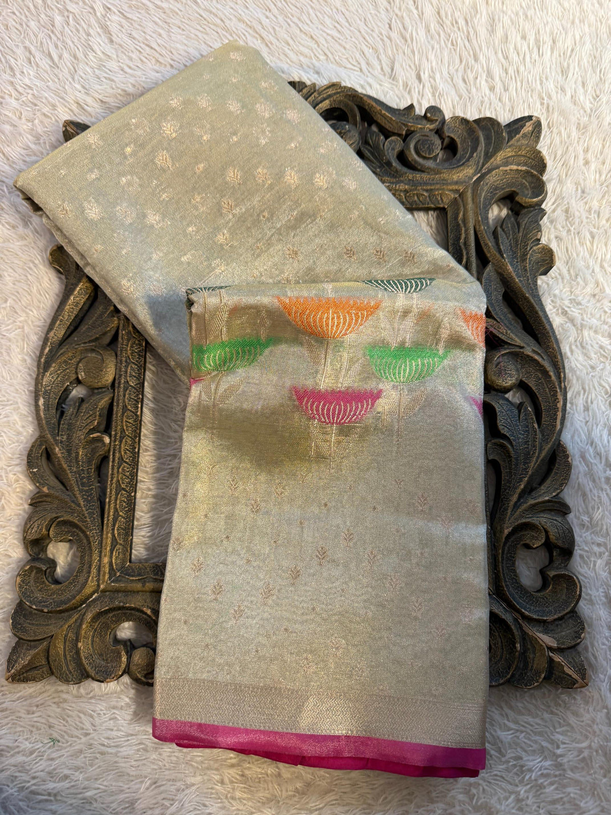 Eccentric zari weave Softsilk Banarasi Saree