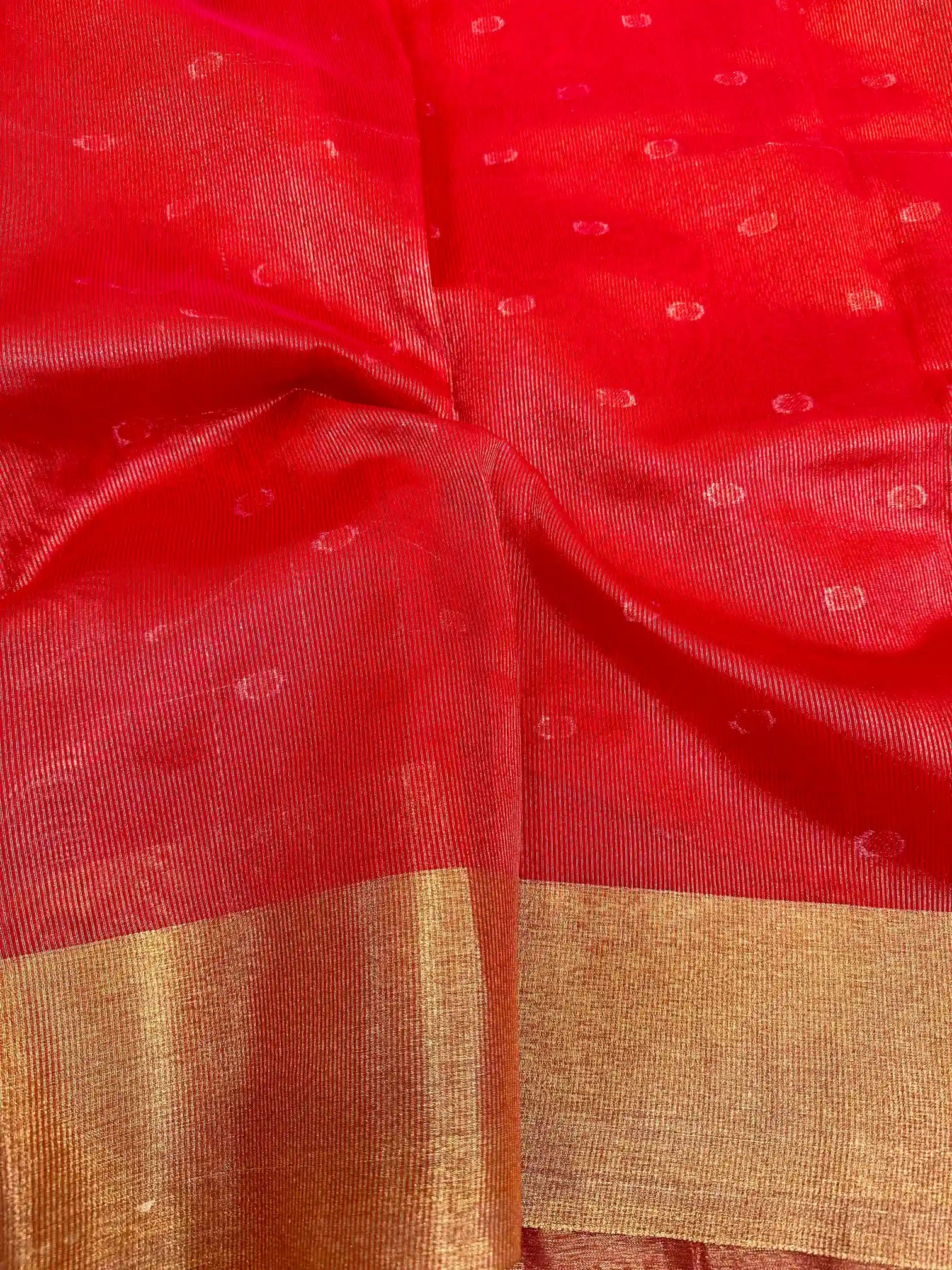Nayanthara Maam Inspired Softsilk Polka Dots Banarasi Saree
