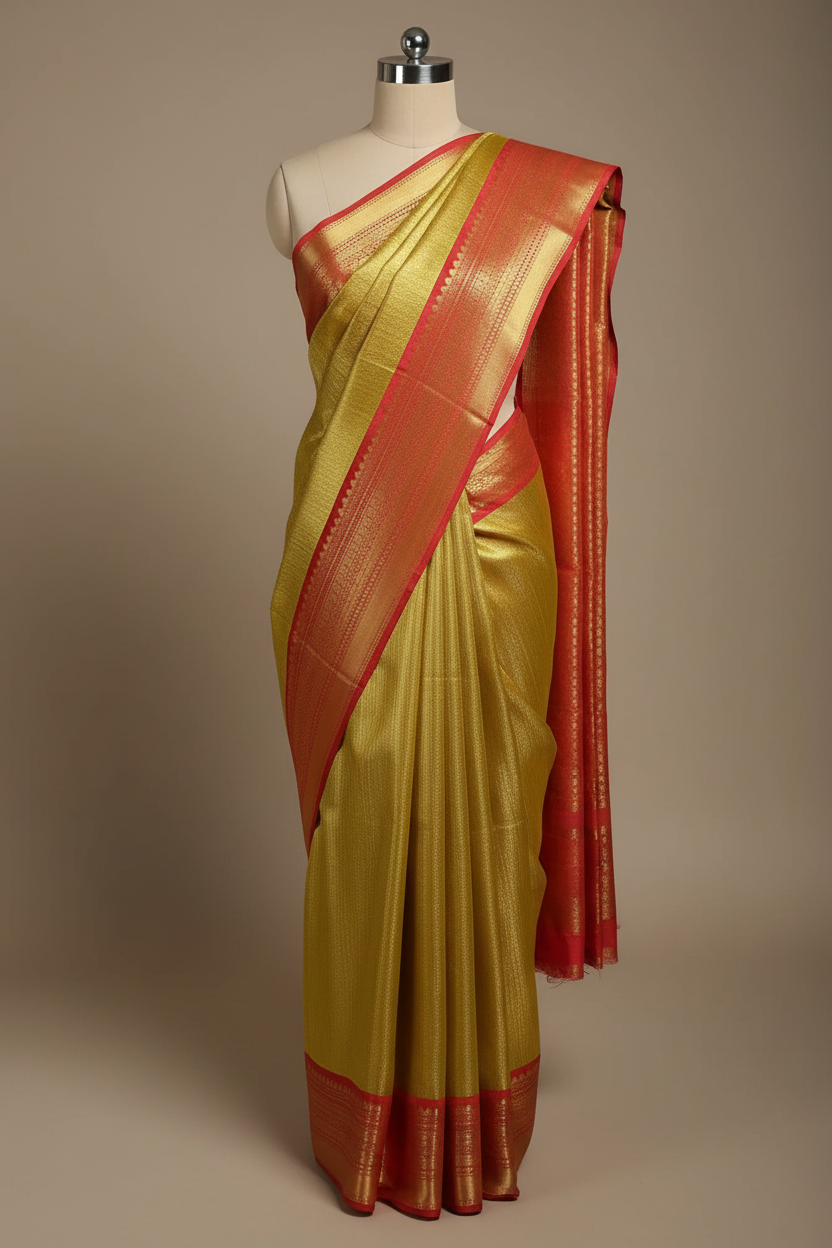 Nita Ambani mam inspired kanchipuram tissue silk saree