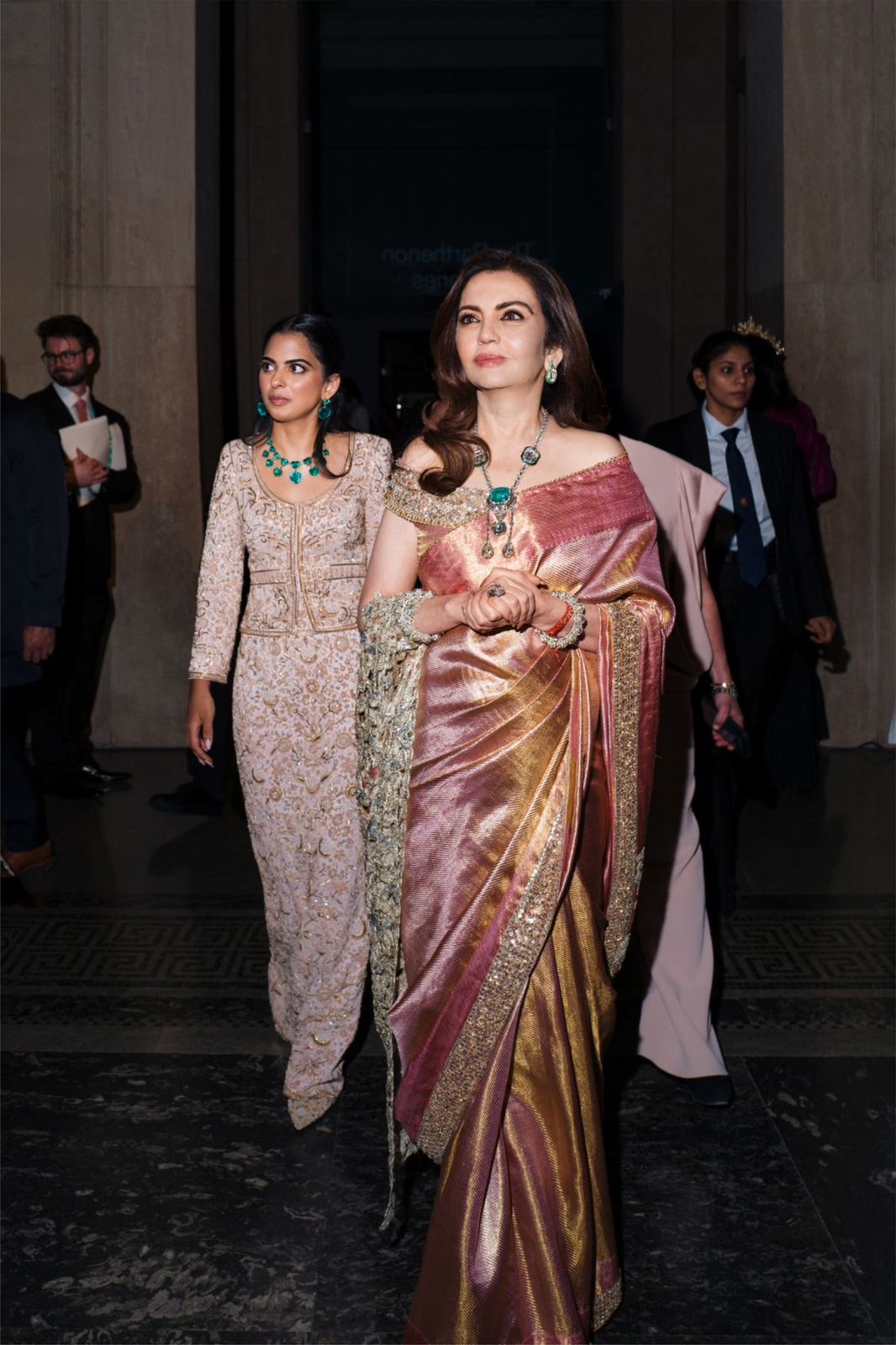 Nita ma’am Inspired Kanjivaram Tissue Silk Designer Lace Work Banarasi Saree