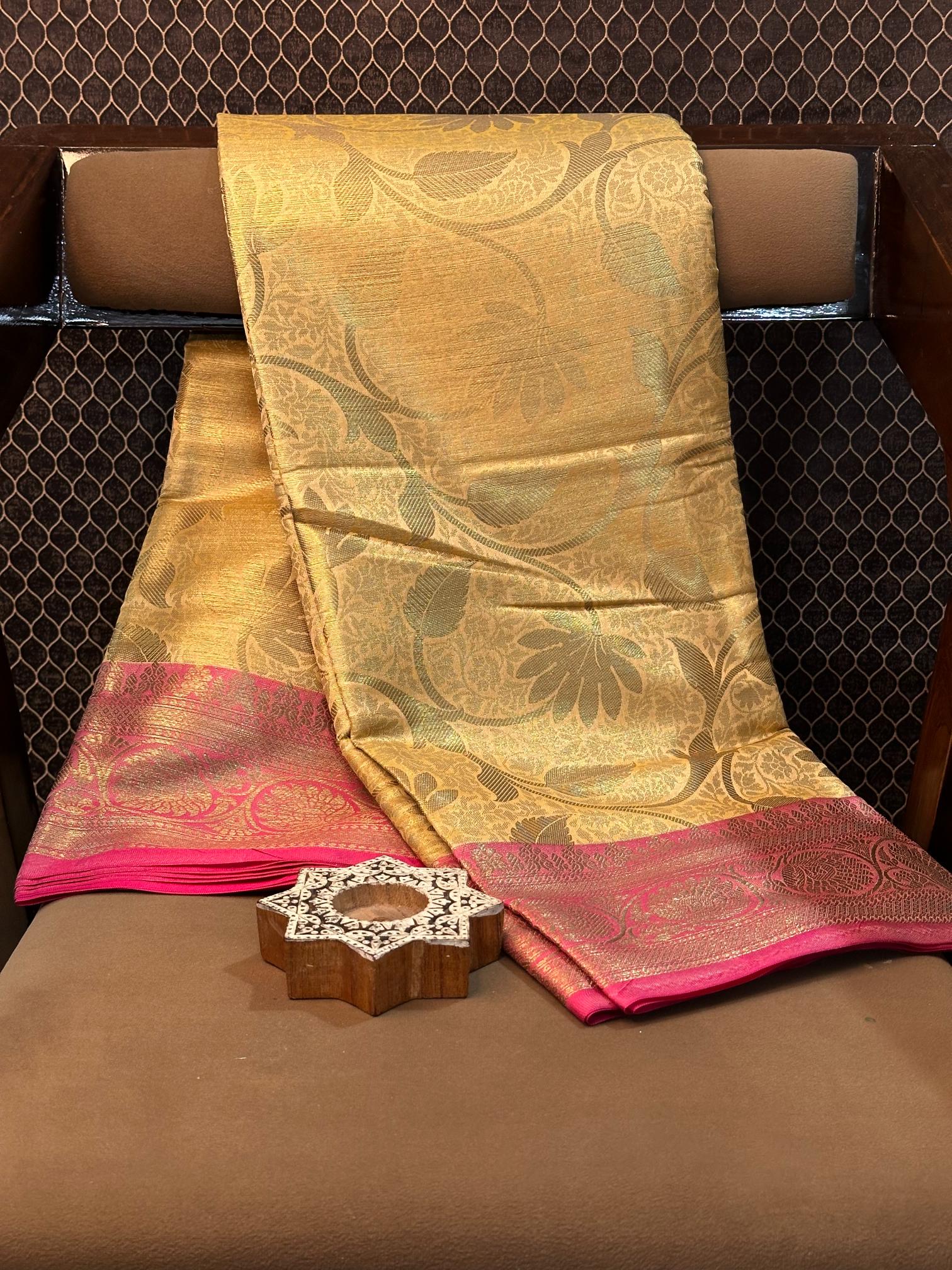 Eccentric zari weave Softsilk Banarasi saree