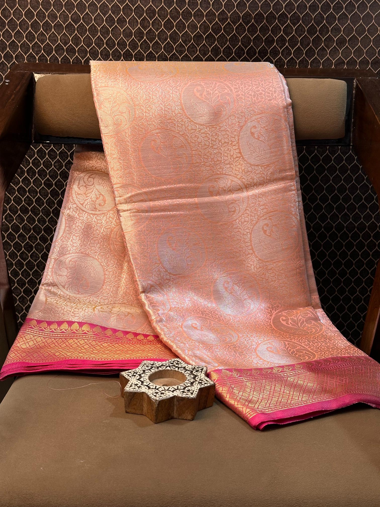 Eccentric zari weave Softsilk Banarasi saree