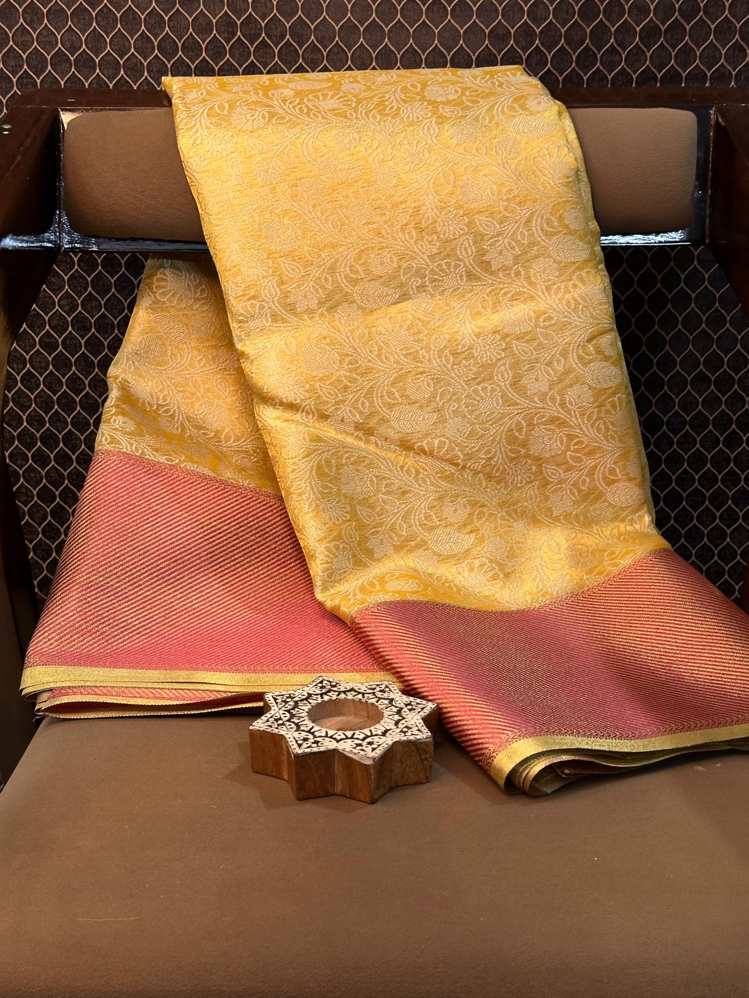 Eccentric Zari Weave Softsilk Heritage Banarasi Saree