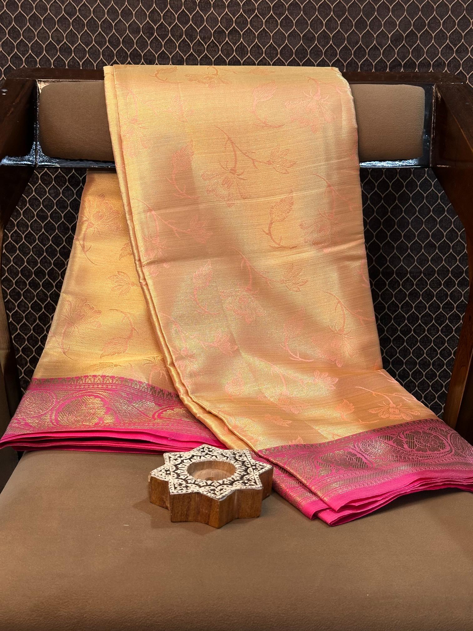 Eccentric Zari Weave Softsilk Heritage Banarasi Saree
