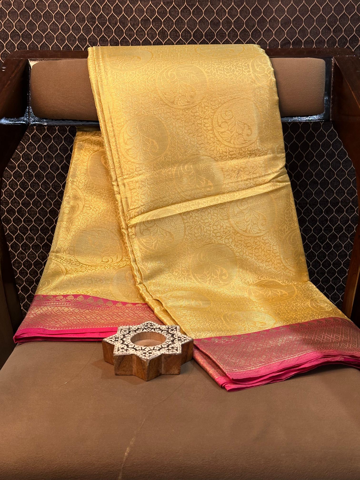 Eccentric zari weave Softsilk Banarasi saree
