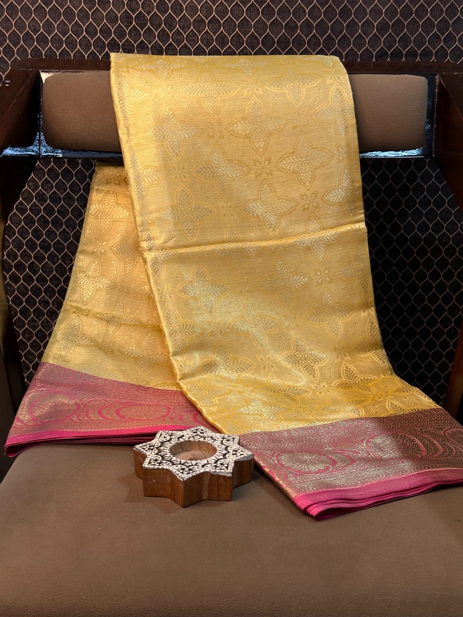 Eccentric zari weave Softsilk Banarasi saree