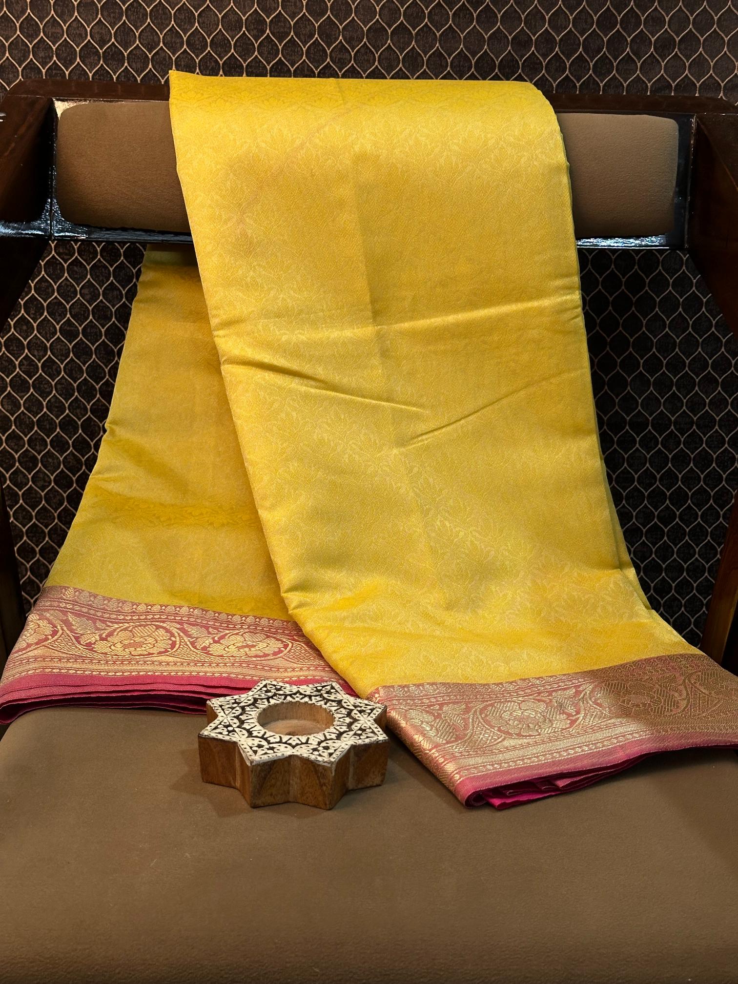 Eccentric zari weave Softsilk Banarasi saree