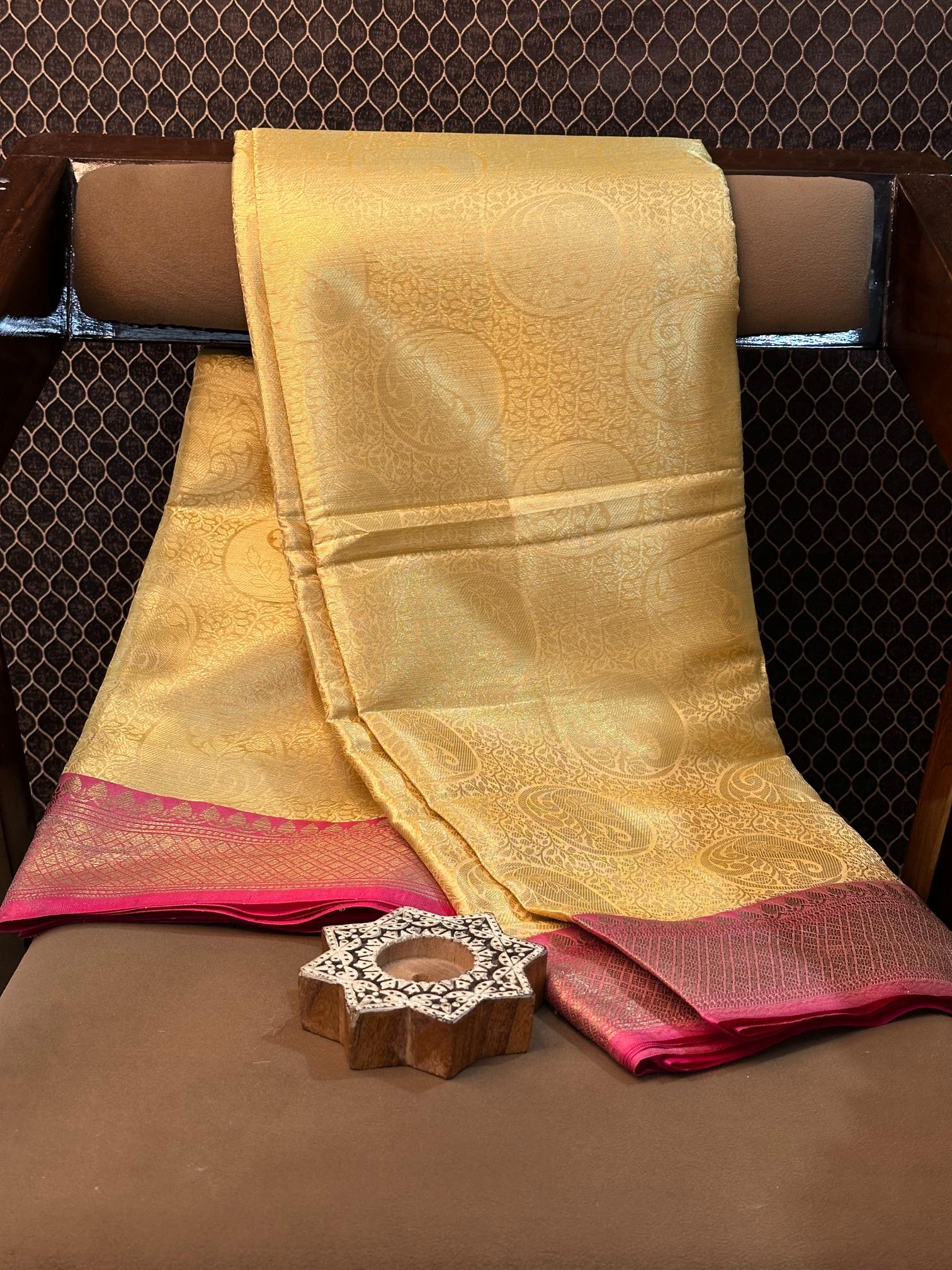 Eccentric Zari Weave Softsilk Heritage Banarasi Saree