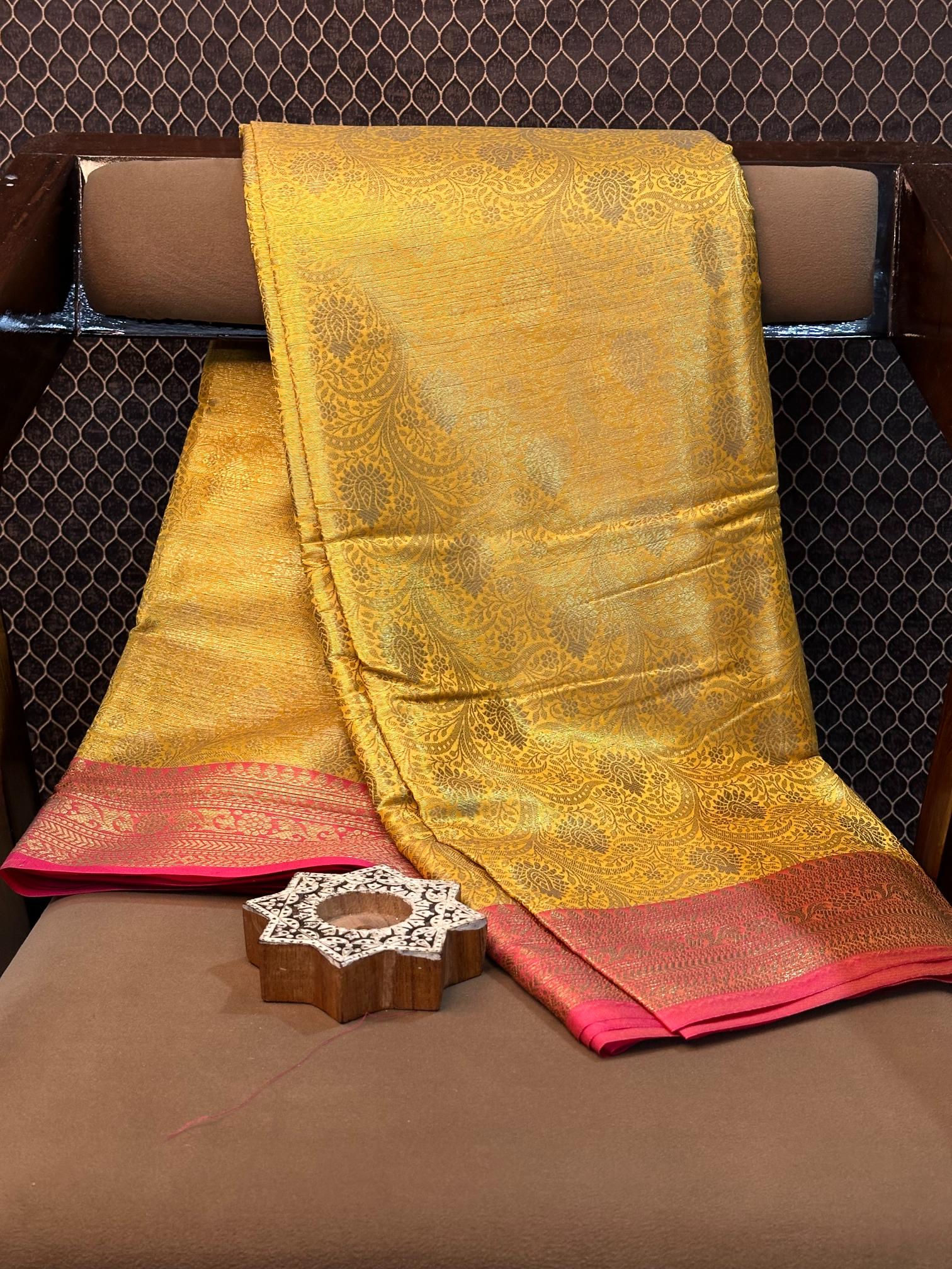 Eccentric Zari Weave Softsilk Heritage Banarasi Saree