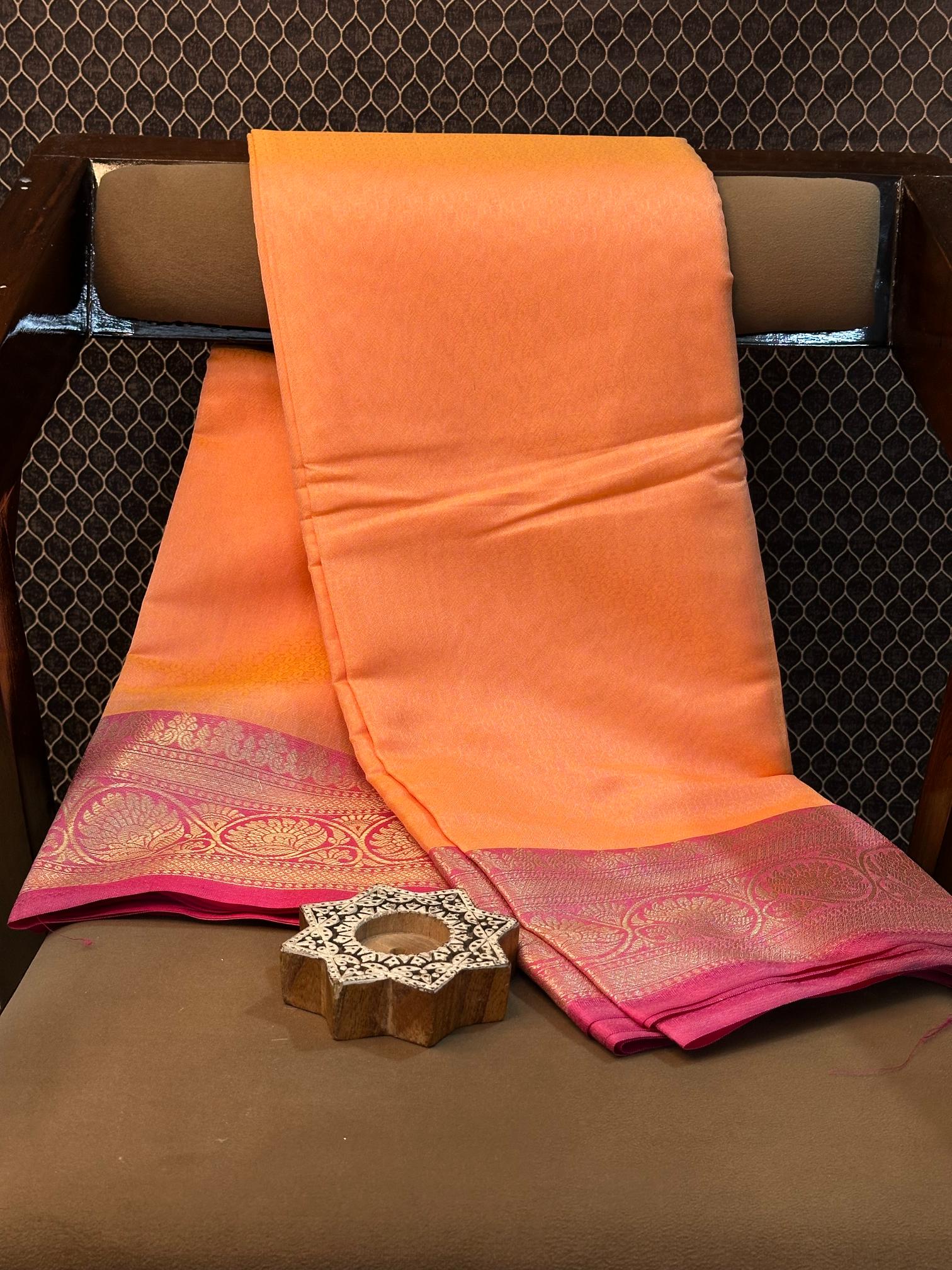 Eccentric zari weave Softsilk Banarasi saree