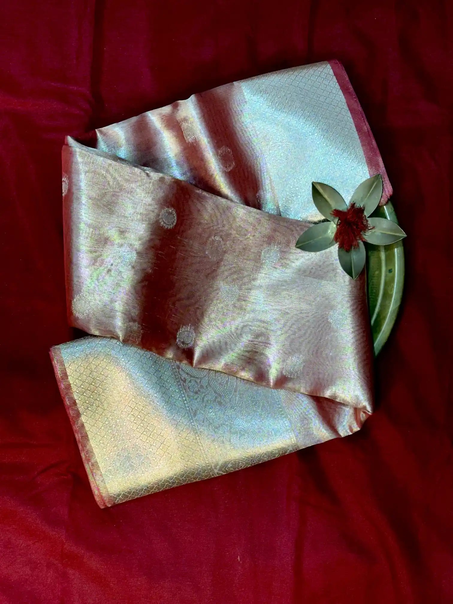 Premium Embossed Weave Softsilk Banarasi Saree
