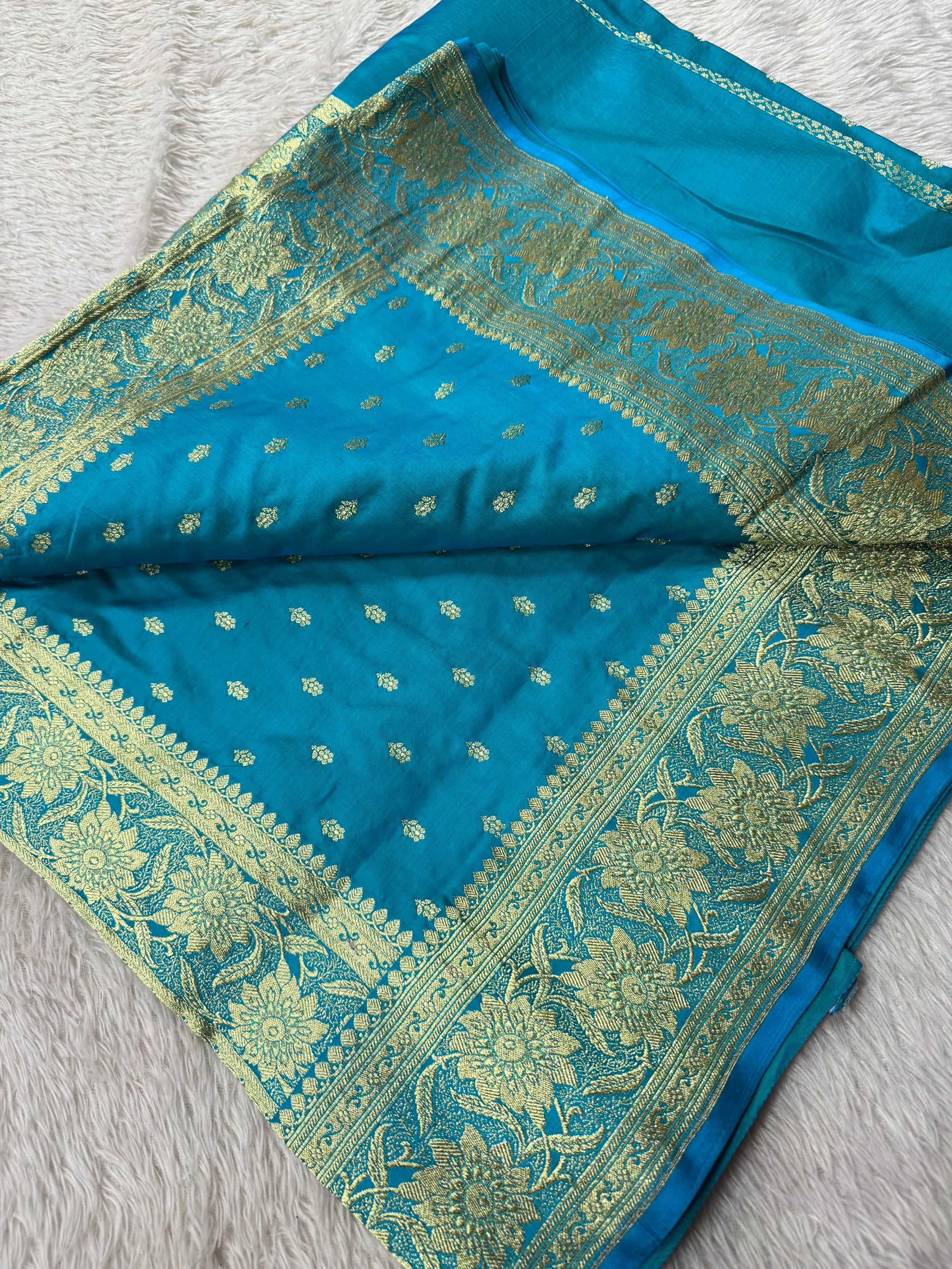 Premium Satin Silk Bridal Banarasi Saree