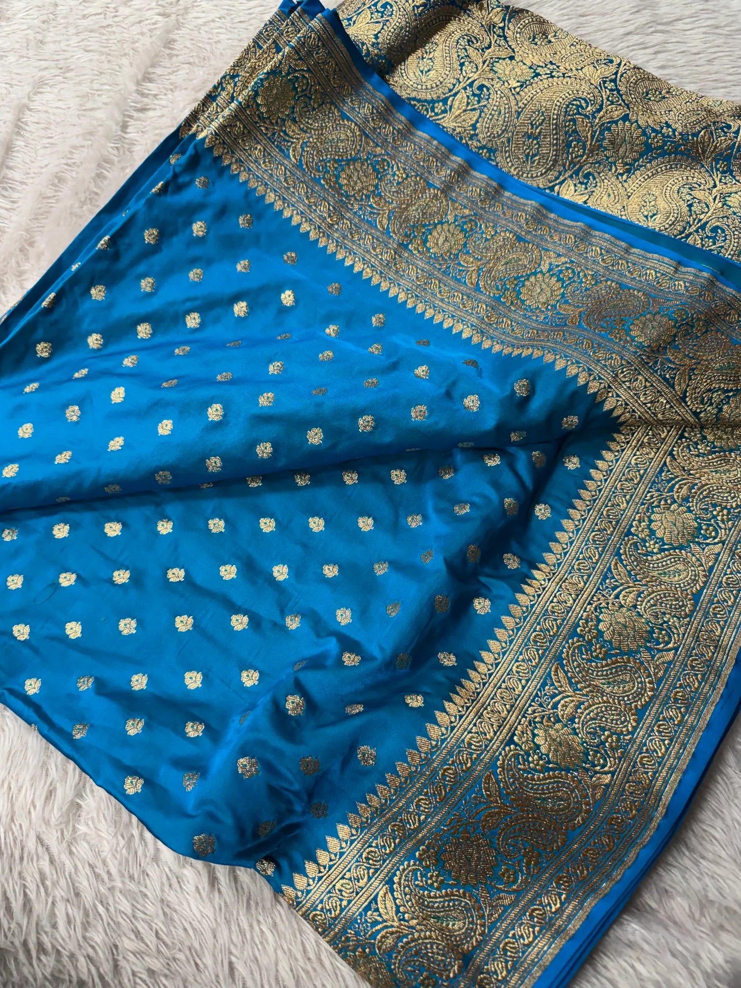 Premium Satin Silk Bridal Banarasi Saree