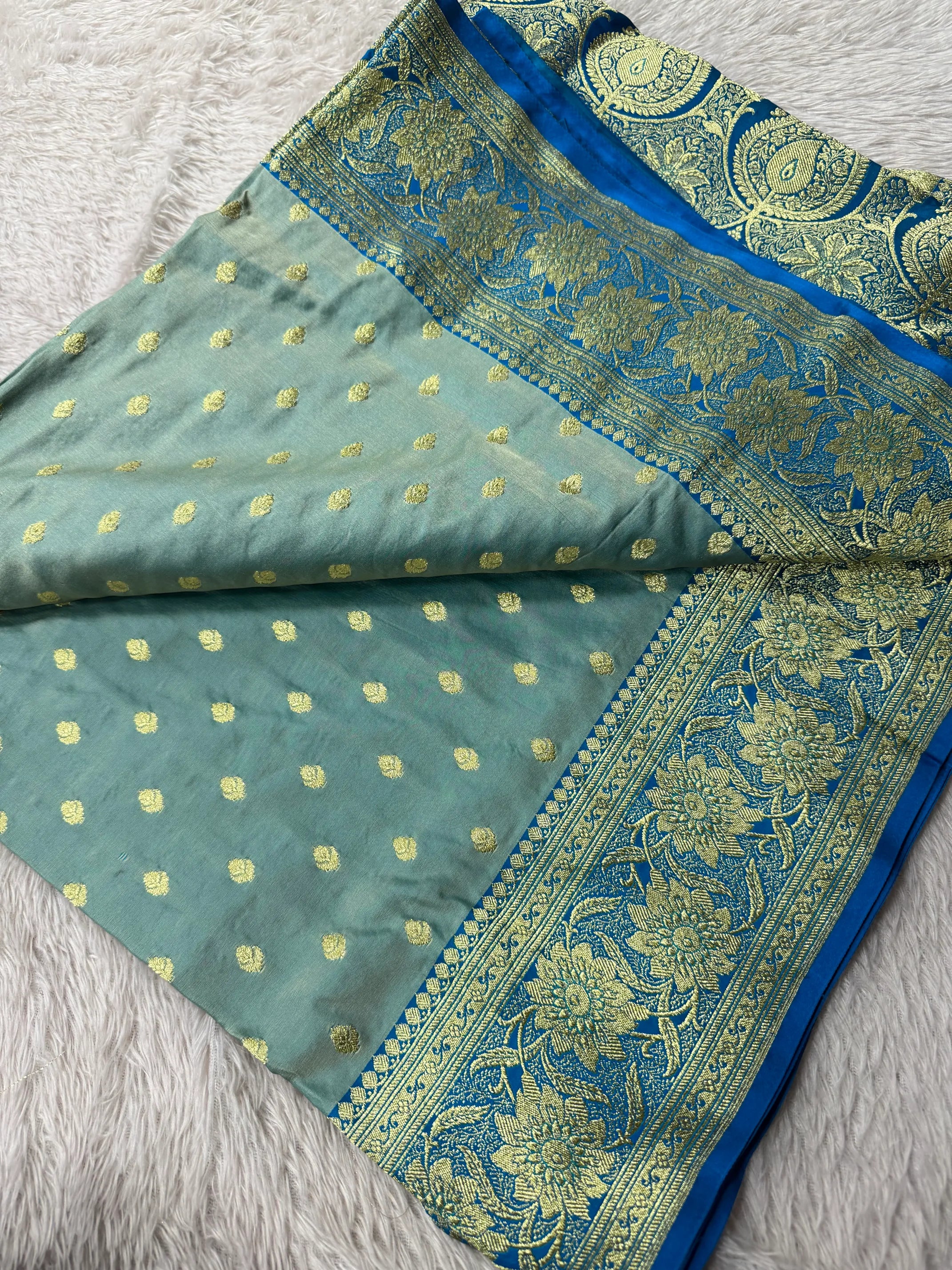 Premium Satin Silk Bridal Banarasi Saree