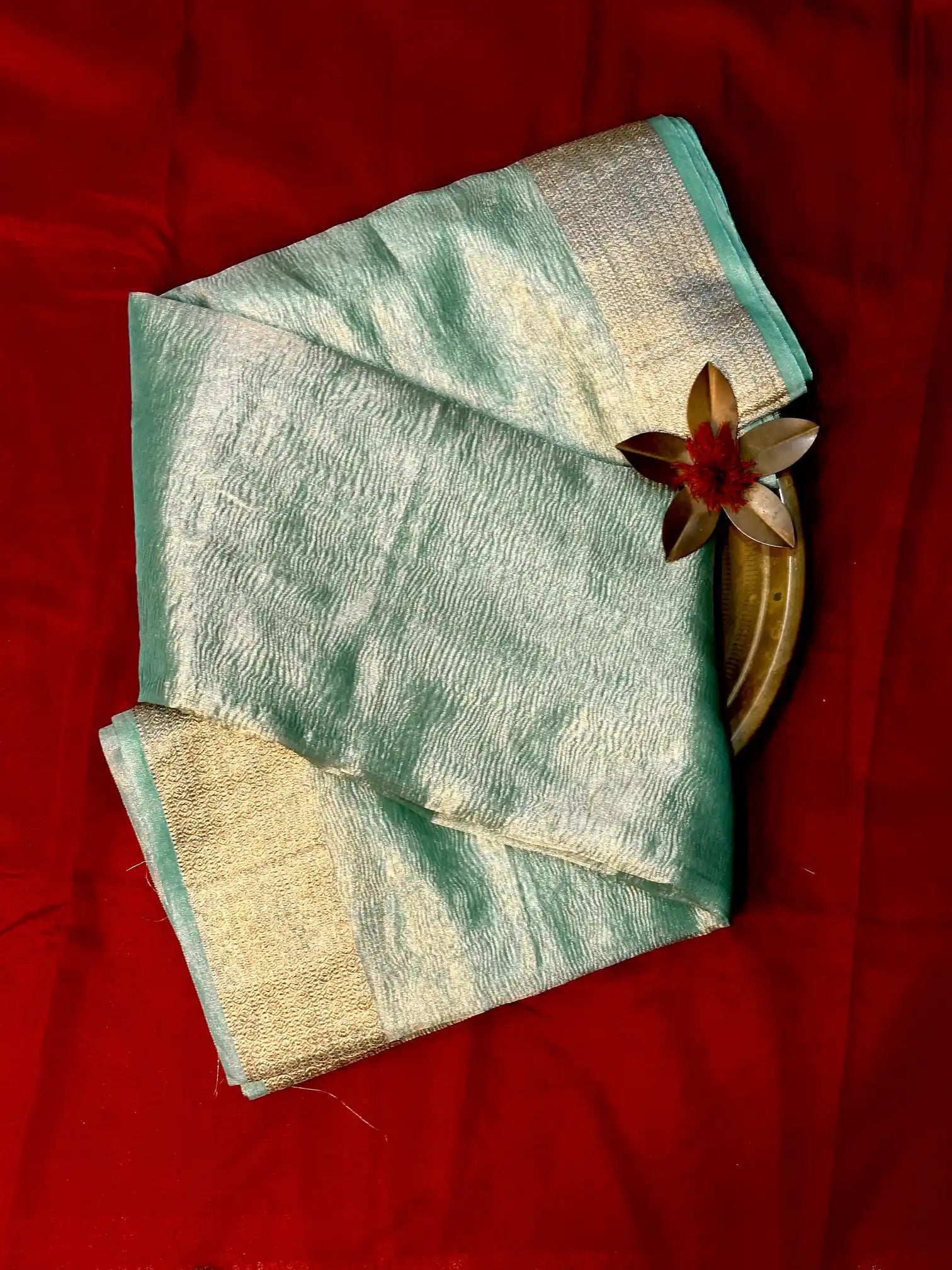 Premium Traditional Crush Tissue Silk Banarasi Saree