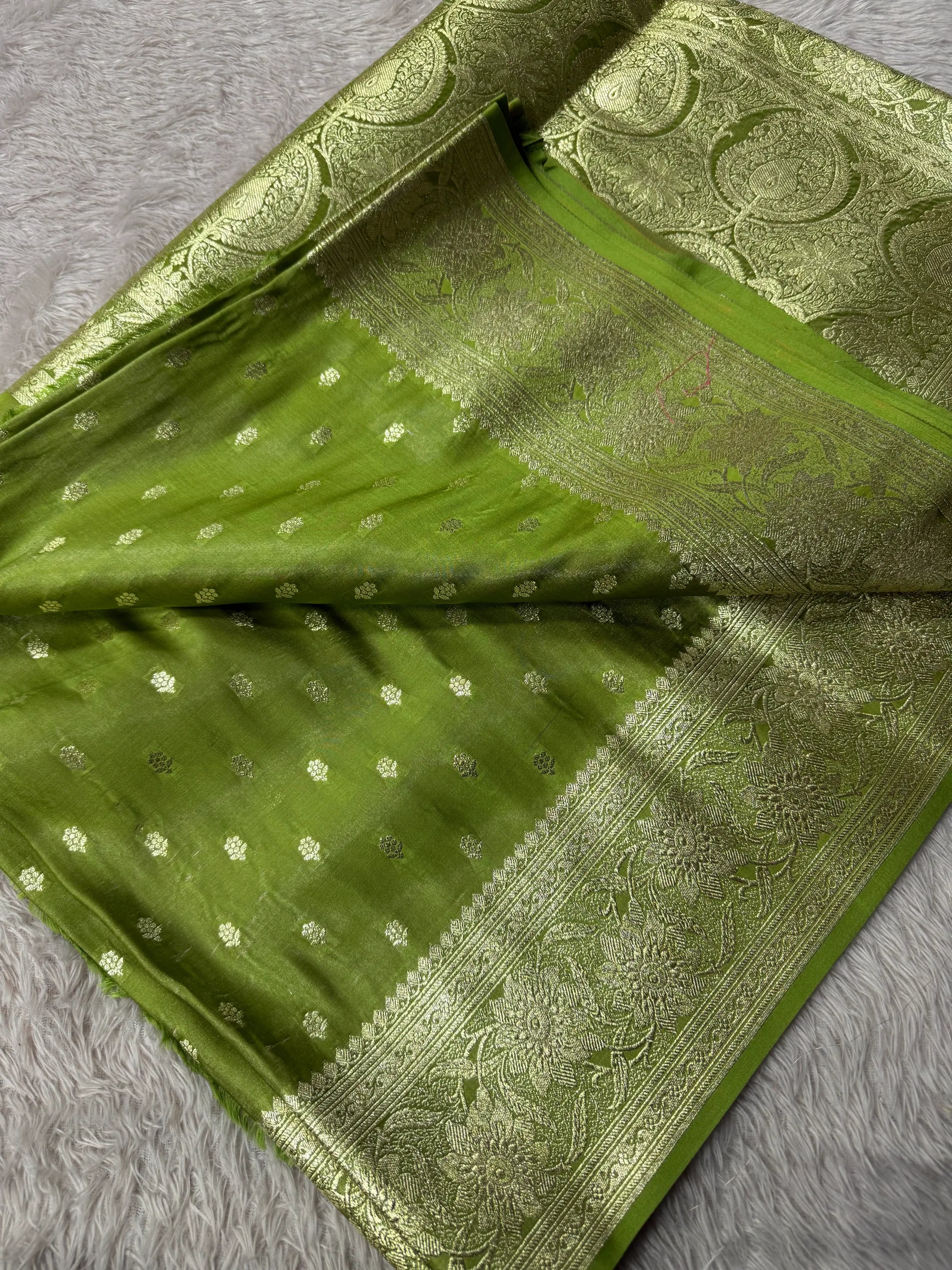 Premium Satin Silk Bridal Banarasi Saree