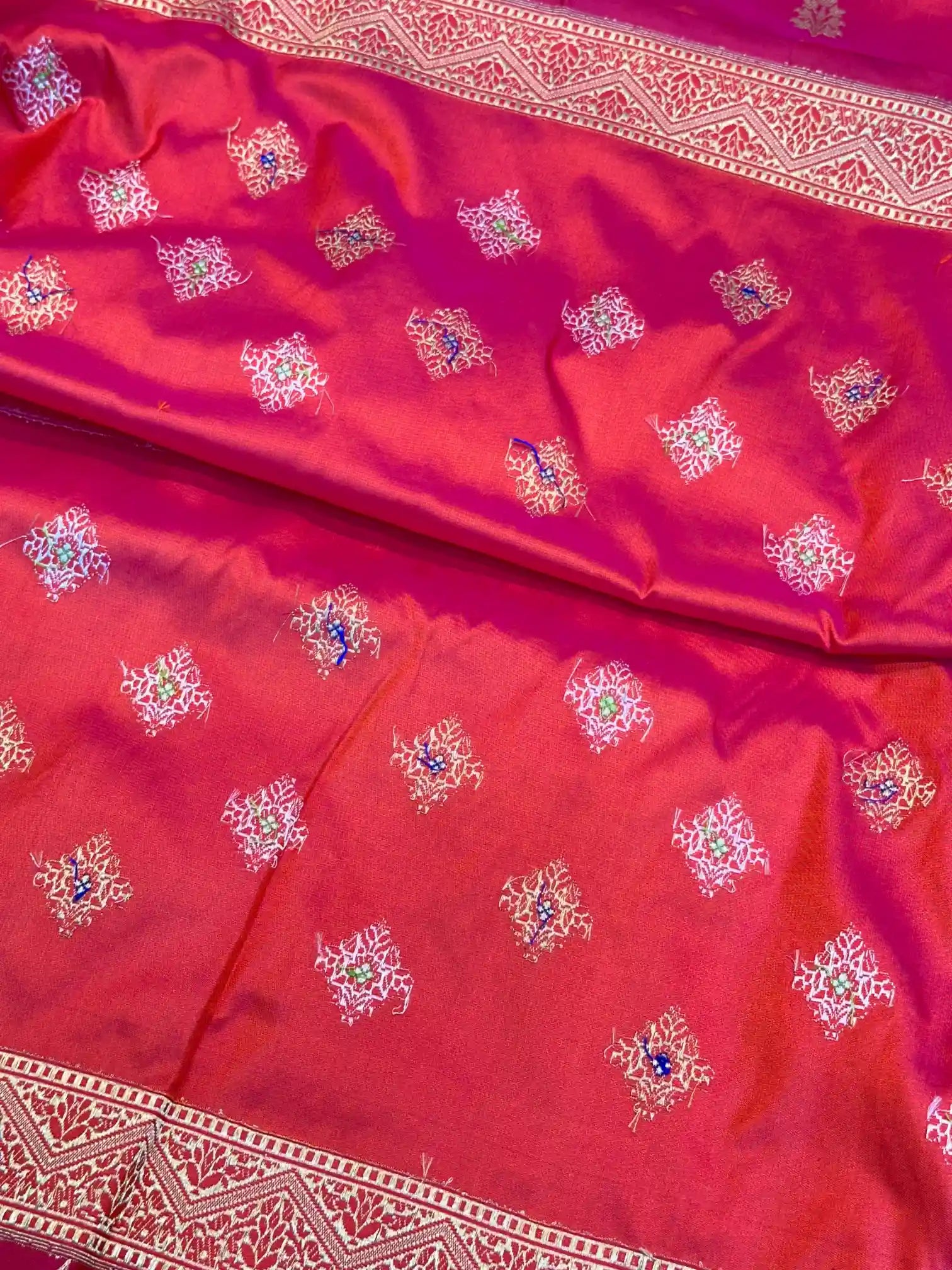 Pure Katan Silk Handweaved Kadhua Banarasi Saree