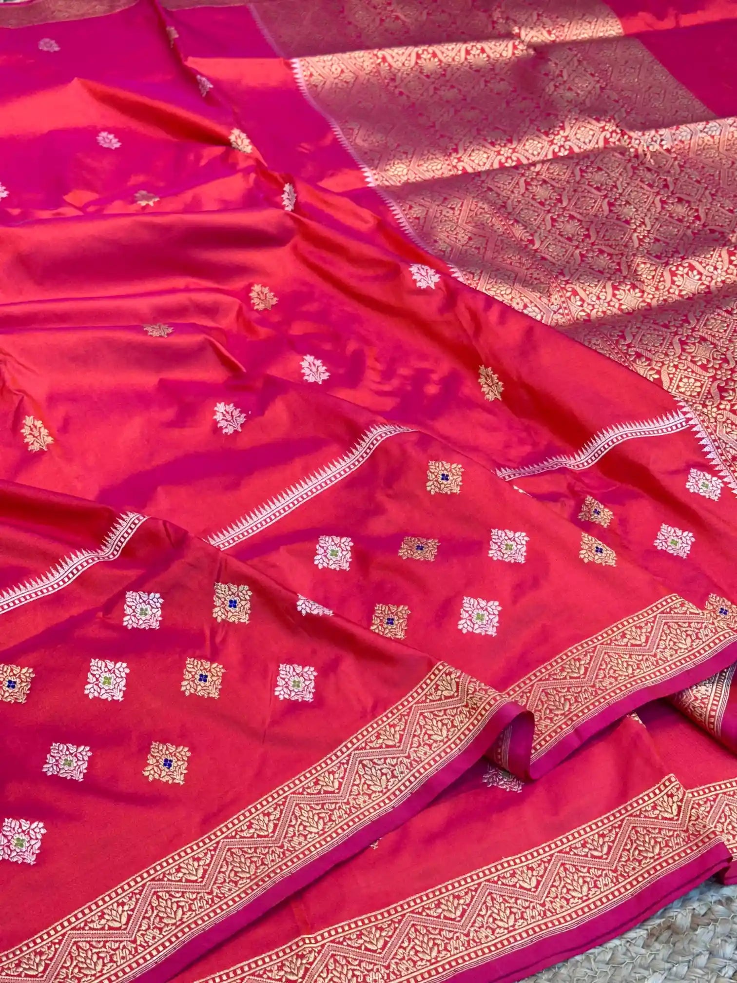 Pure Katan Silk Handweaved Kadhua Banarasi Saree