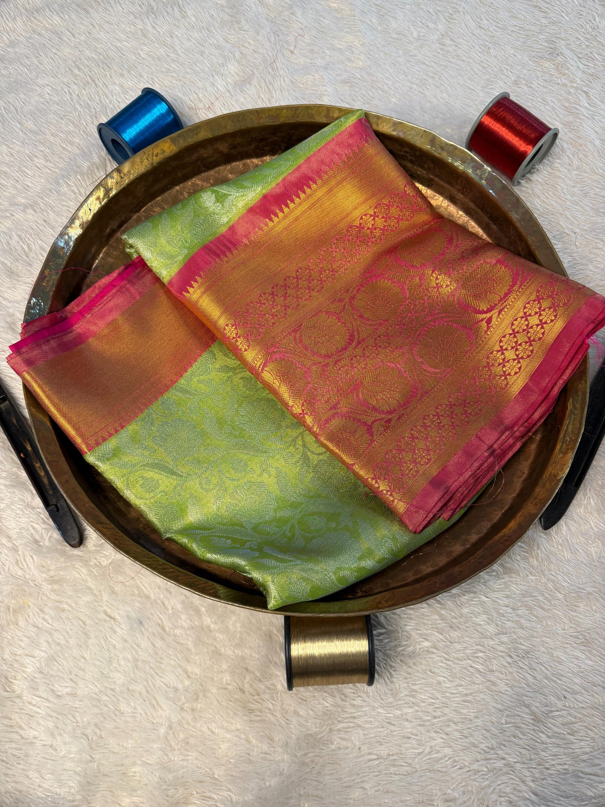 Eccentric zari weave Softsilk Banarasi Saree