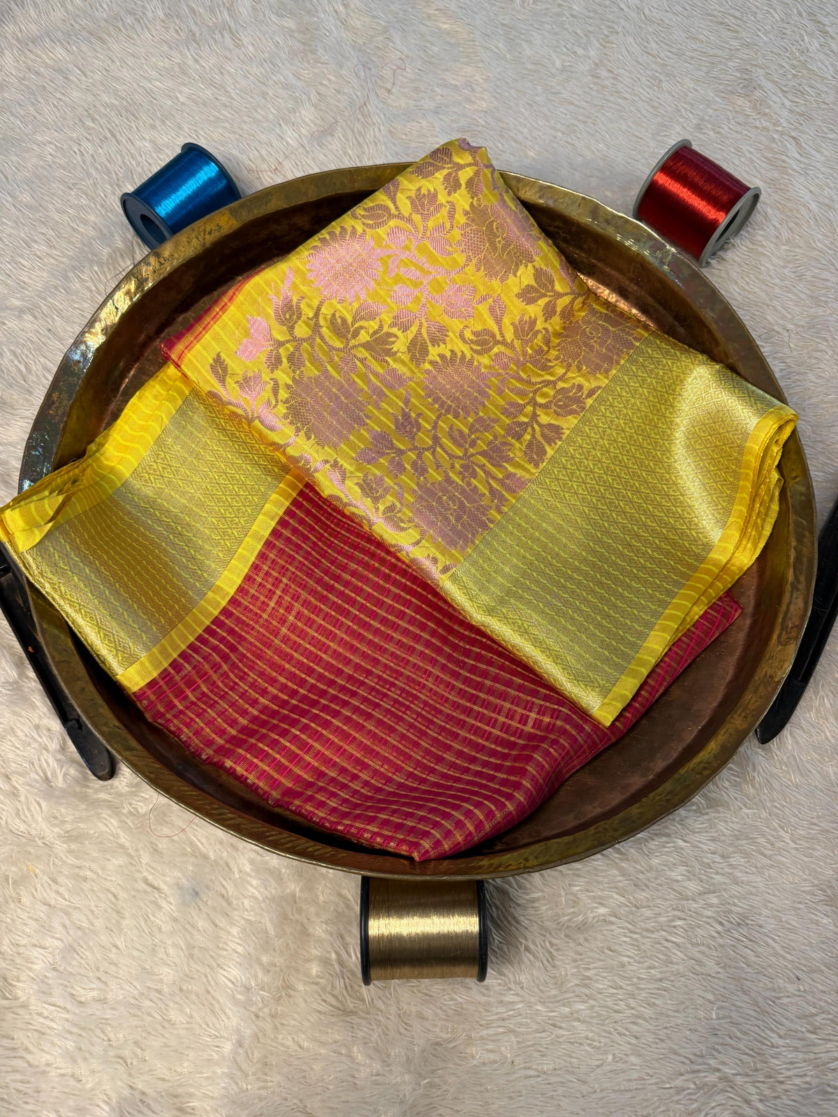 Eccentric zari weave Softsilk Banarasi Saree