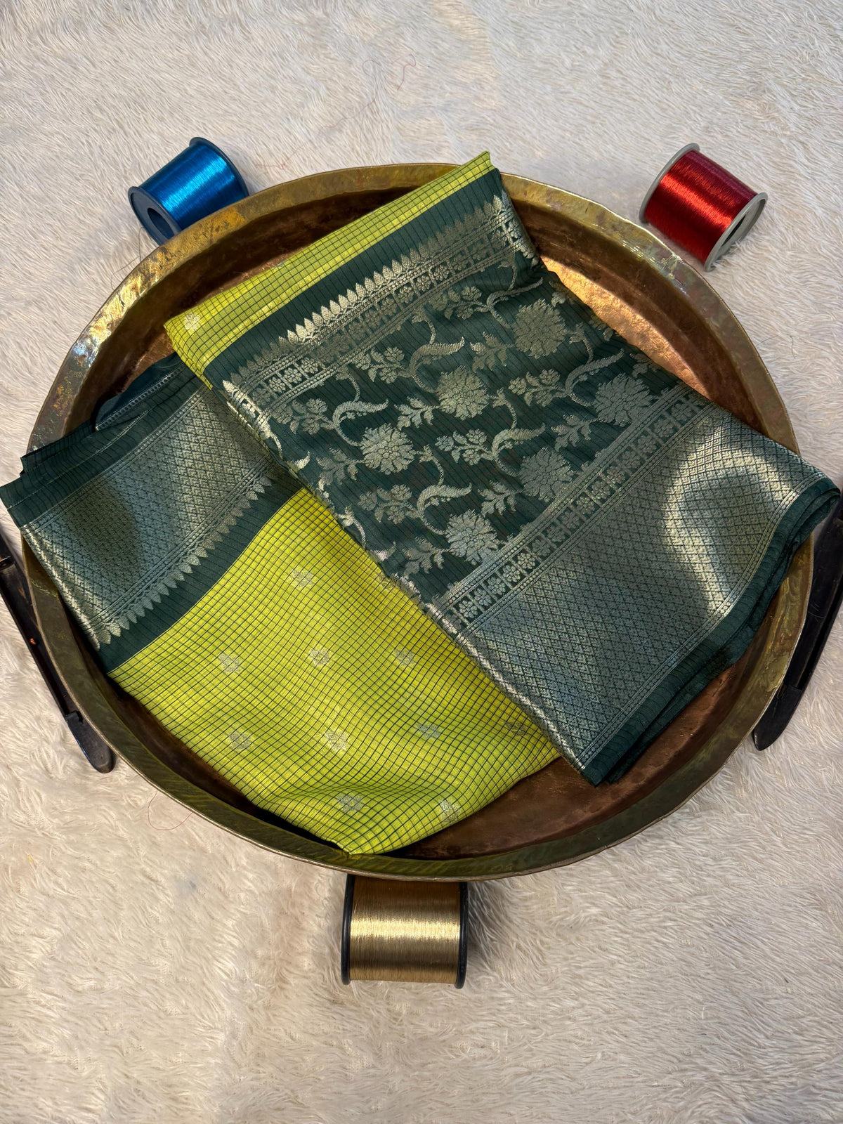 Eccentric zari weave Softsilk Banarasi Saree
