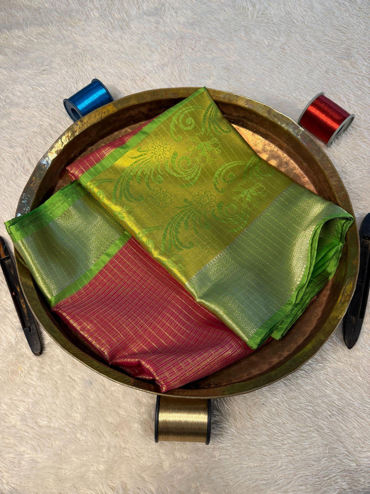 Eccentric zari weave Softsilk Banarasi Saree