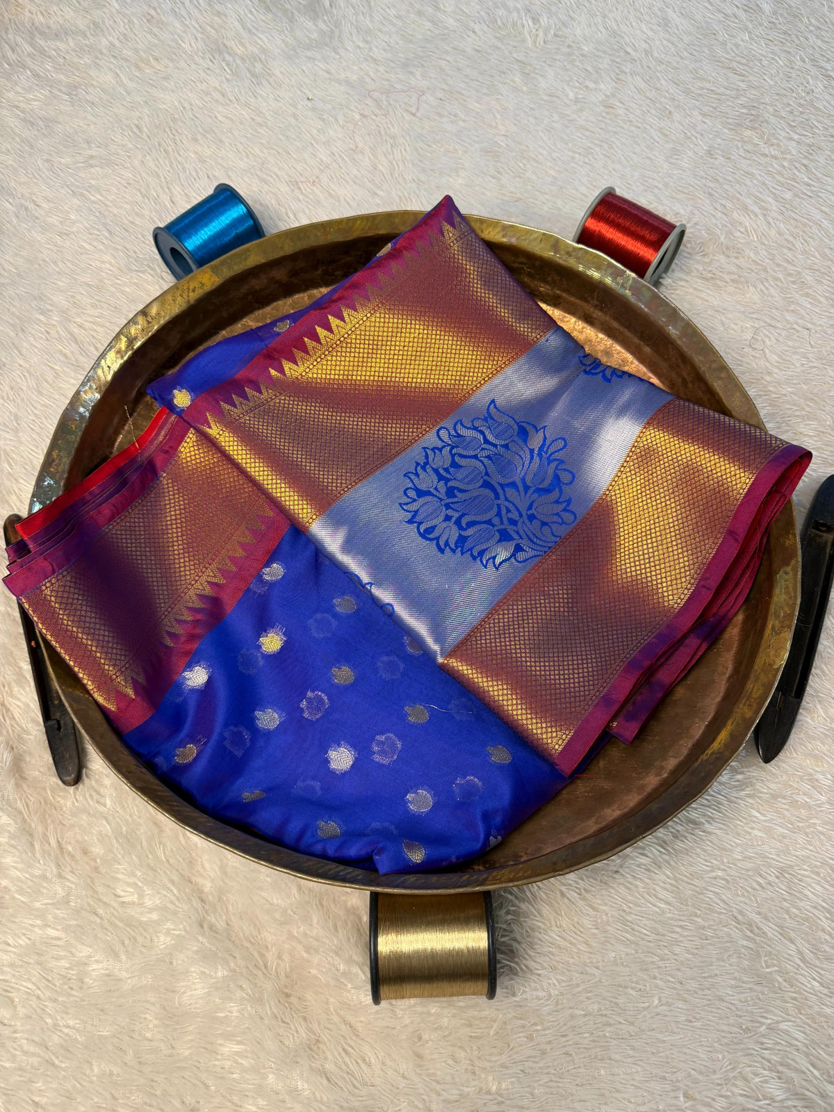 Eccentric zari weave Softsilk Banarasi Saree