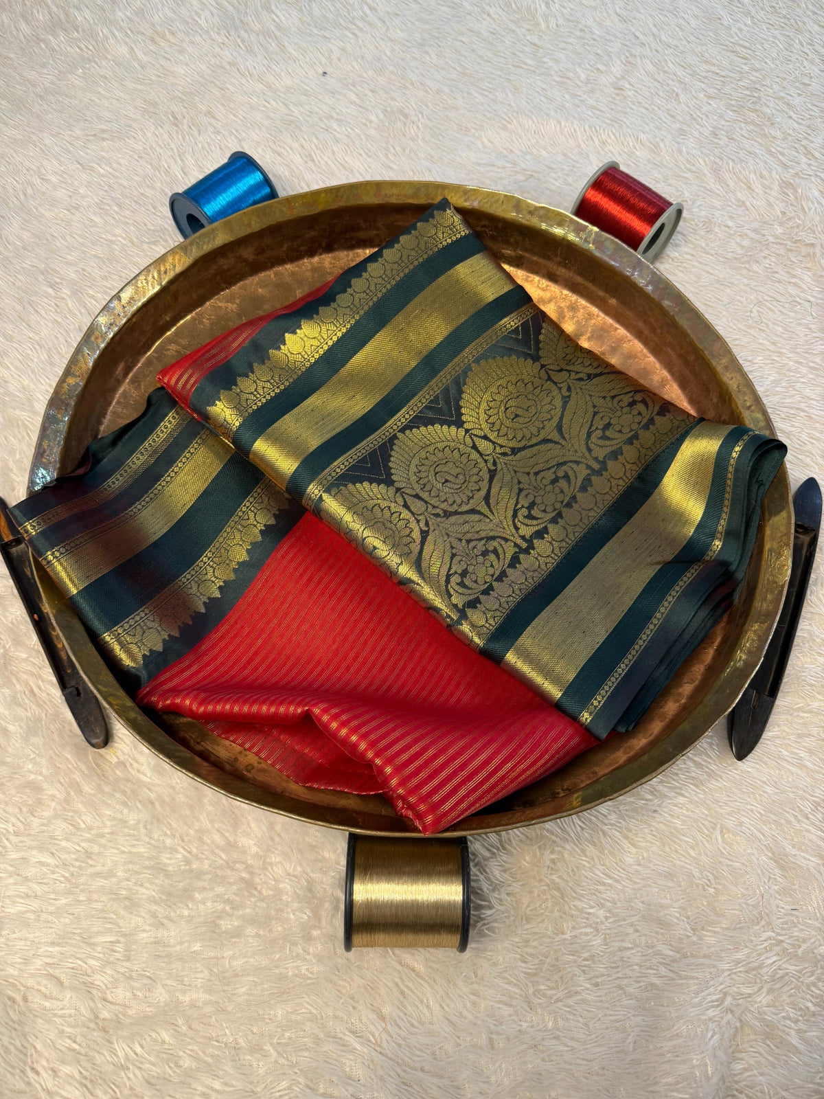 Eccentric zari weave Softsilk Banarasi Saree