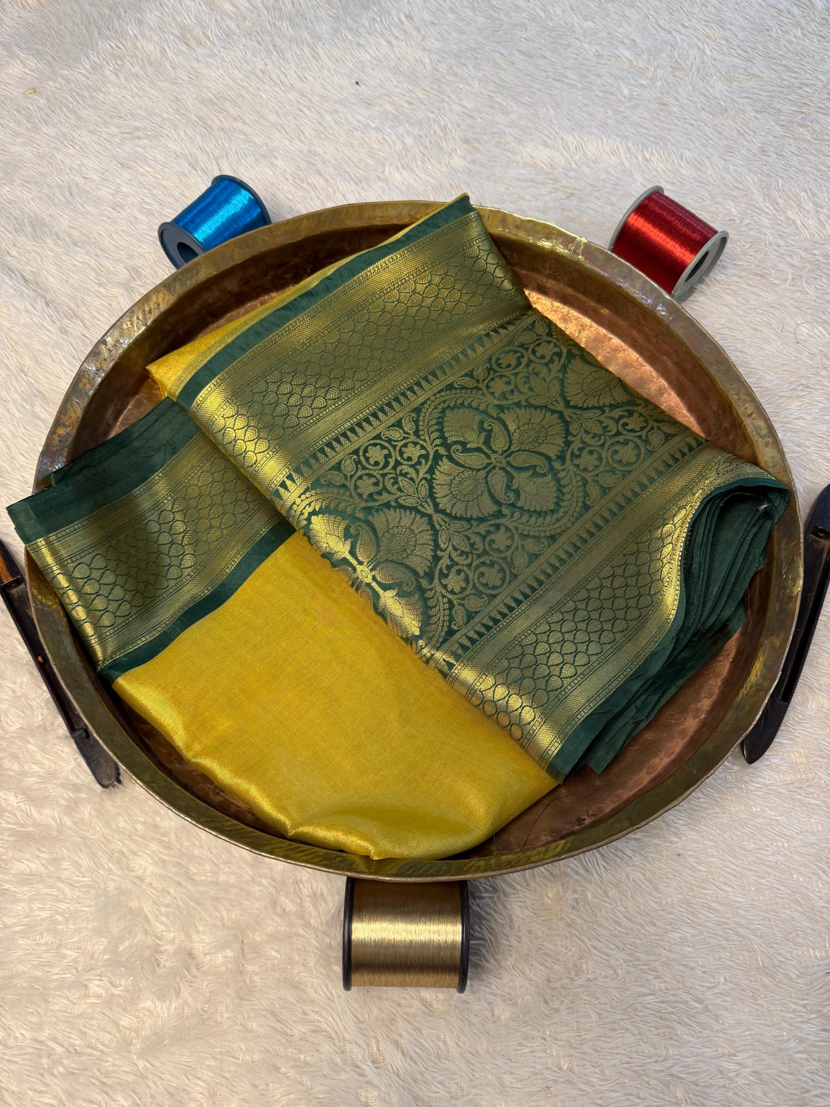 Eccentric zari weave Softsilk Banarasi Saree
